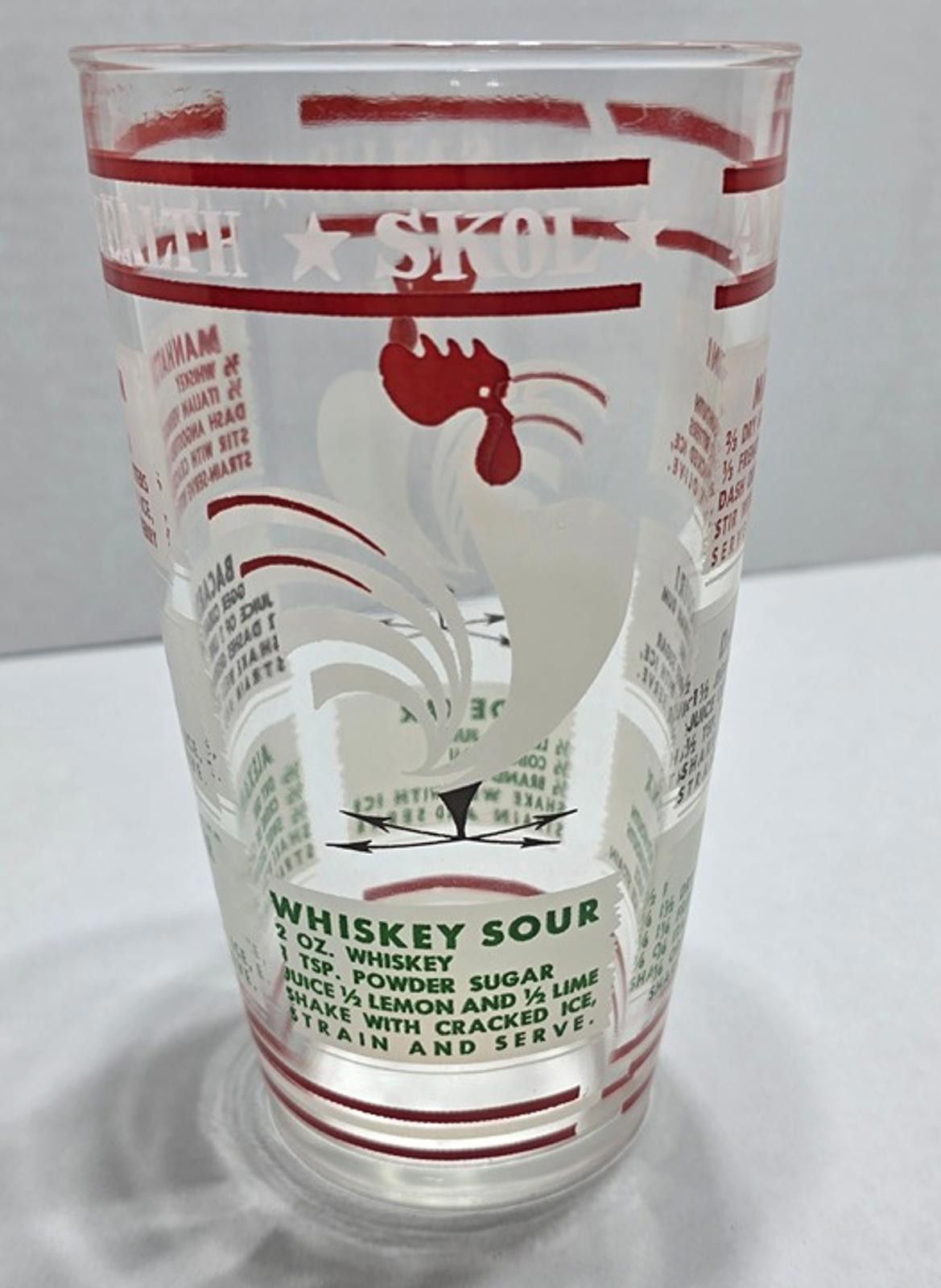 Other Vintage 1940/1950s: Hazel Atlas: Cocktail Recipe Shaker Size ONE SIZE - 3 Thumbnail