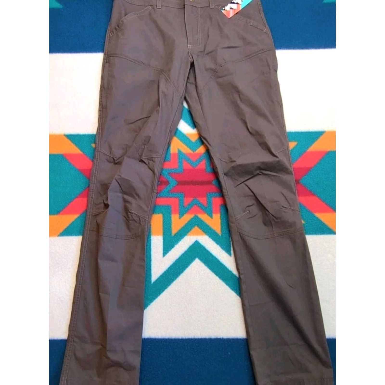 Vintage TK Flex Rise Pants 34x36 Utility Workwear Dark Brown Outdoor Pants Mens Size US 34 / EU 50 - 2 Thumbnail