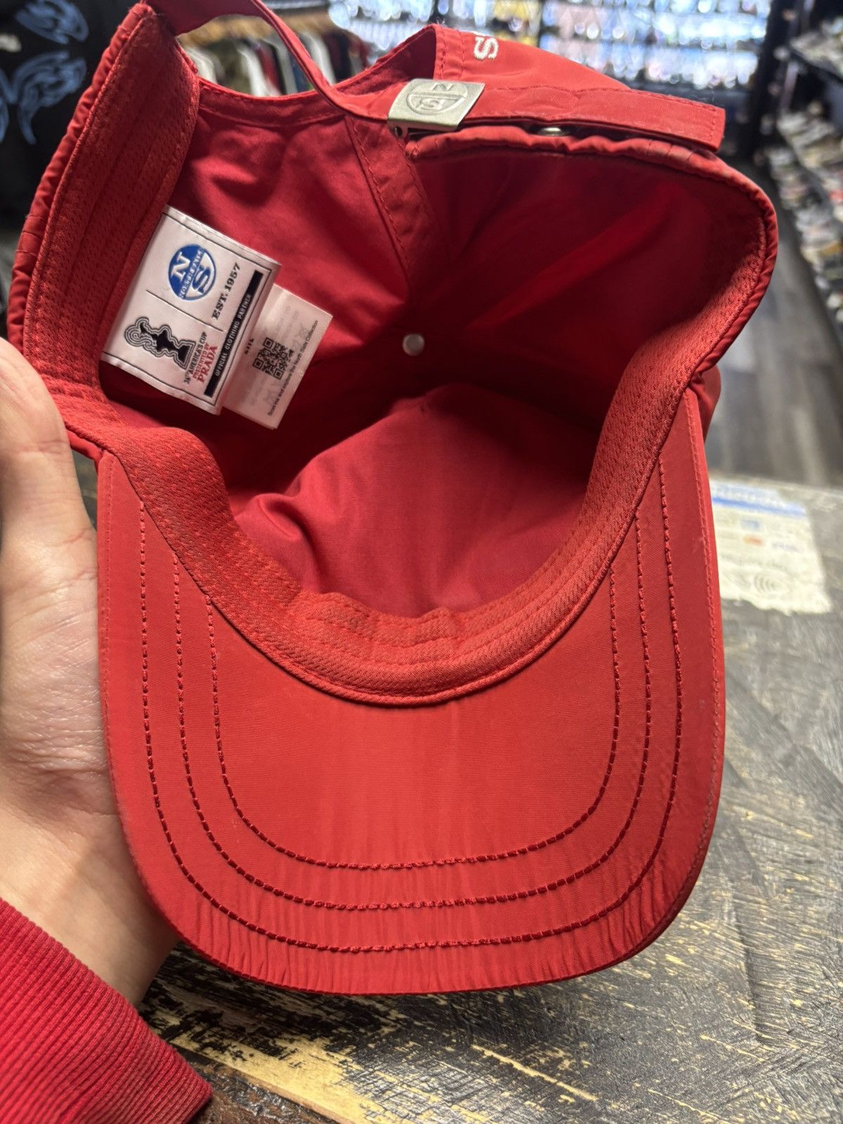Prada Prada America’s Cup hat red Size ONE SIZE - 4 Thumbnail