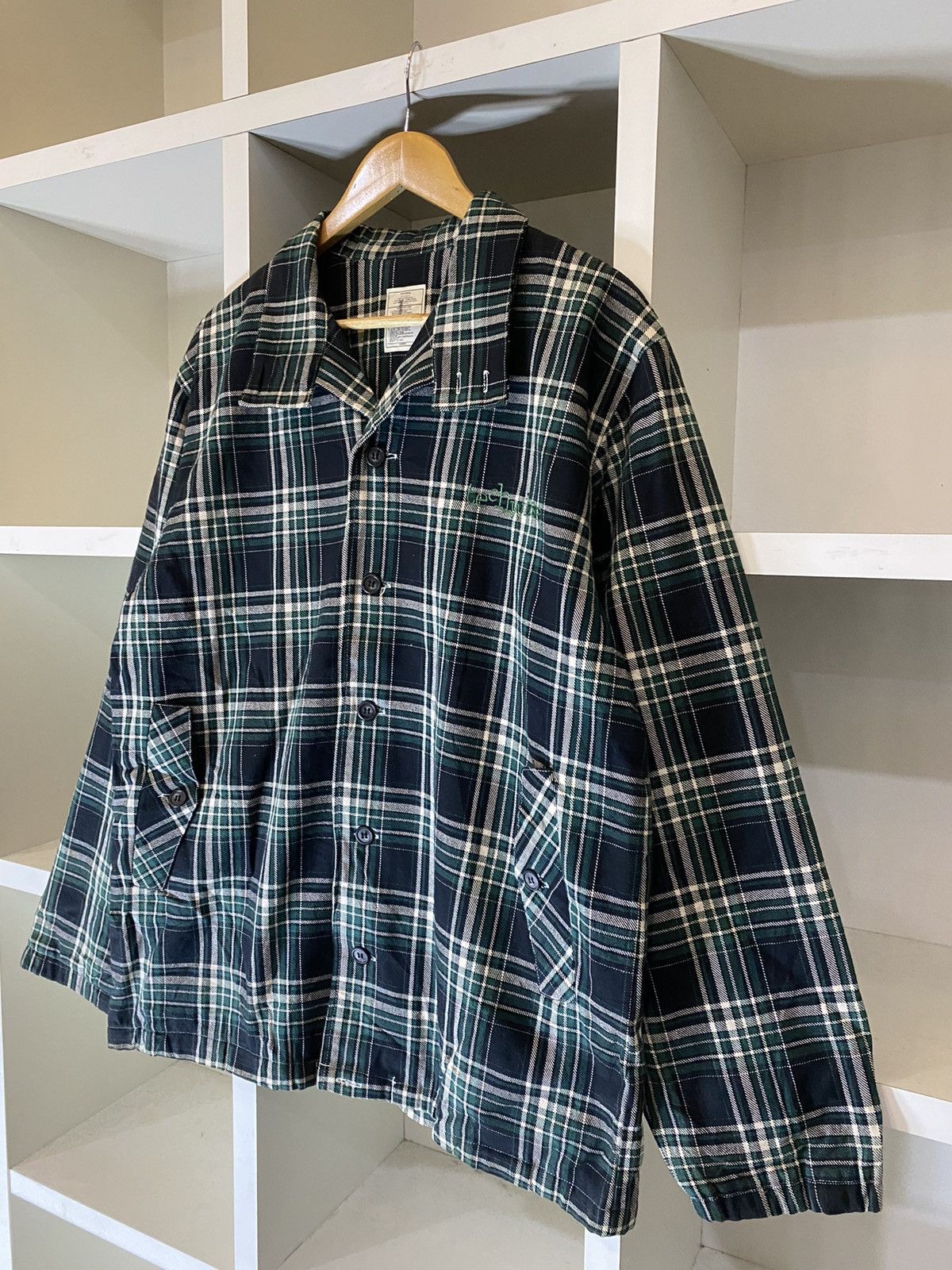 Flannel × Japanese Brand × Vintage Techwise Flannel Jacket Size US L / EU 52-54 / 3 - 4 Thumbnail