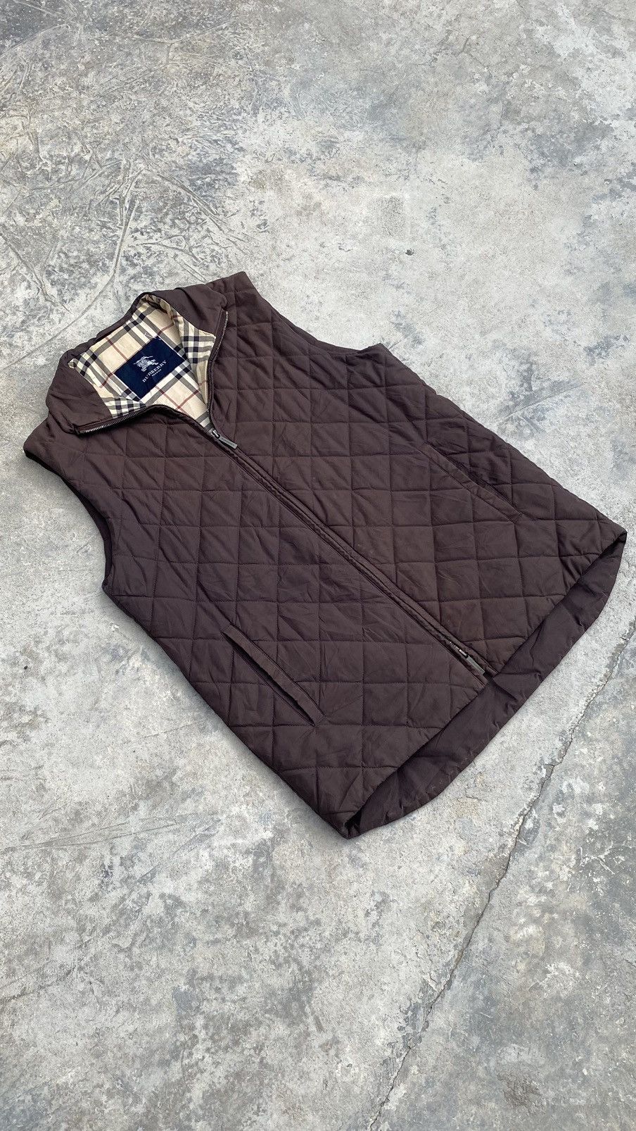 🚨DELETE TODAY🚨 Burberry Quilted Nova Check Vest 90s