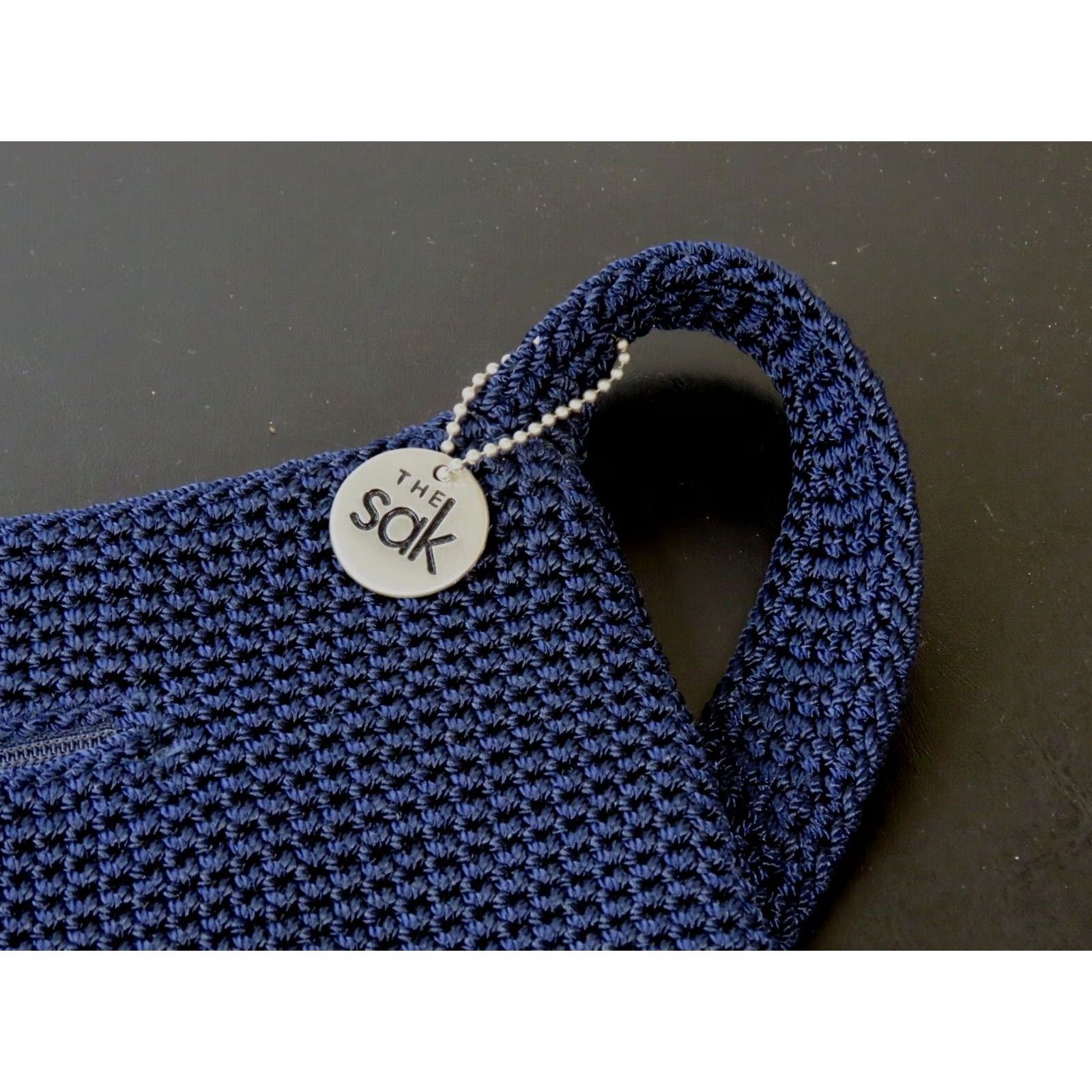The Sak The Sak Crossbody Purse Navy Blue Medium Navy 3 Pockets Zipper Silver Hardware Women Knit Polypropylene Size ONE SIZE - 2 Thumbnail
