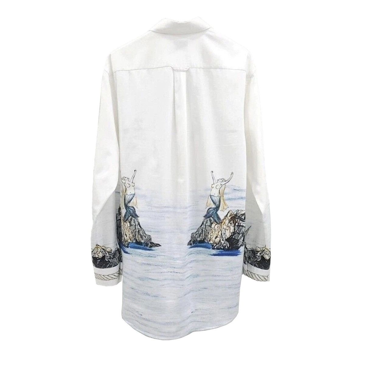 Burberry Burberry 21SS Sea World Sketch Portrait Print Shirt Size US L / EU 52-54 / 3 - 7 Thumbnail