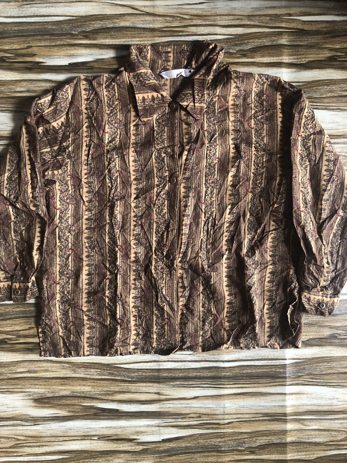 Art Comes First × Burberry Vintage burberrys striped baroque multicolour B/D shirt Size US M / EU 48-50 / 2 - 1 Thumbnail
