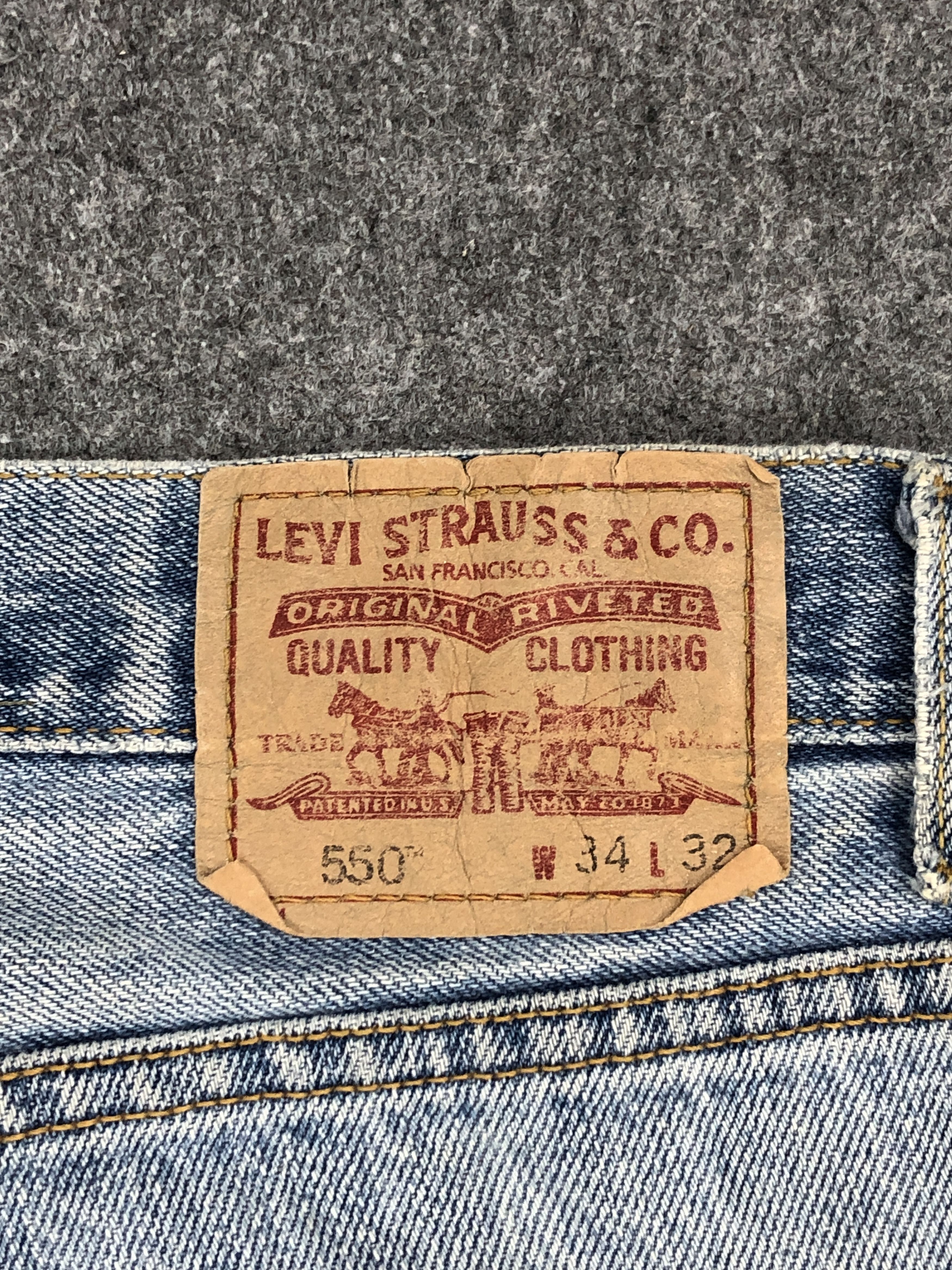 Levi's × Vintage Rusty Vintage Levis 550 Faded Blue Jeans Size US 34 / EU 50 - 5 Thumbnail