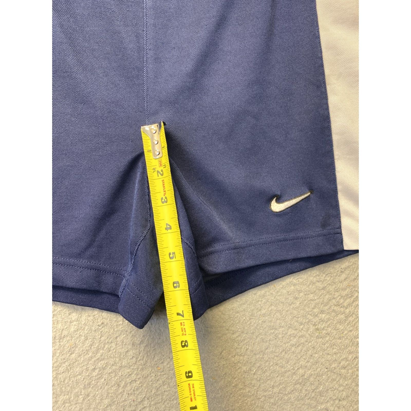 Nike Nike Dri-Fit Running Shorts M Blue White Women Pockets Colorblock 123-11 Size 32" / US 10 / IT 46 - 5 Thumbnail