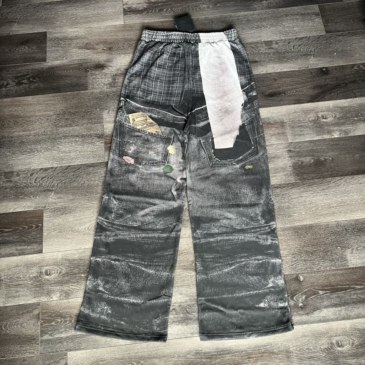 Other Rotborough Bad Day Trompe L’oeil Sweatpants Size XL Baggy Size US 36 / EU 52 - 2 Thumbnail