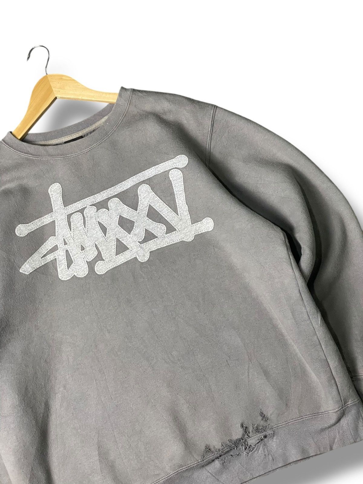 Stussy Vintage STUSSY Crewneck Sweatshirt (100) Size US L / EU 52-54 / 3 - 3 Thumbnail