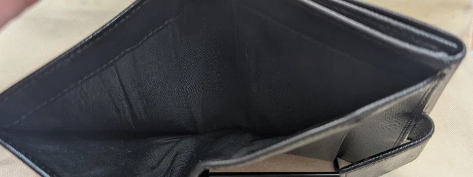 Prada PRADA Wallet Saffiano Leather Black Double Sided Size ONE SIZE - 5 Thumbnail