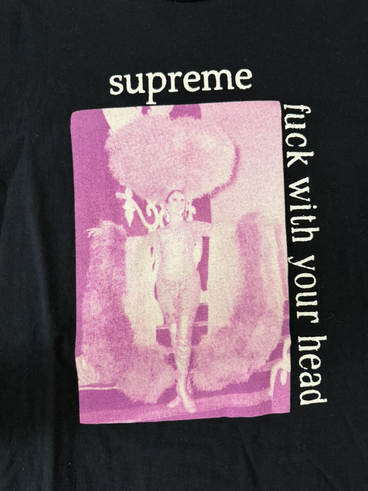 Supreme Supreme FW17 Fuck With Your Head Tee Navy Size US L / EU 52-54 / 3 - 4 Thumbnail