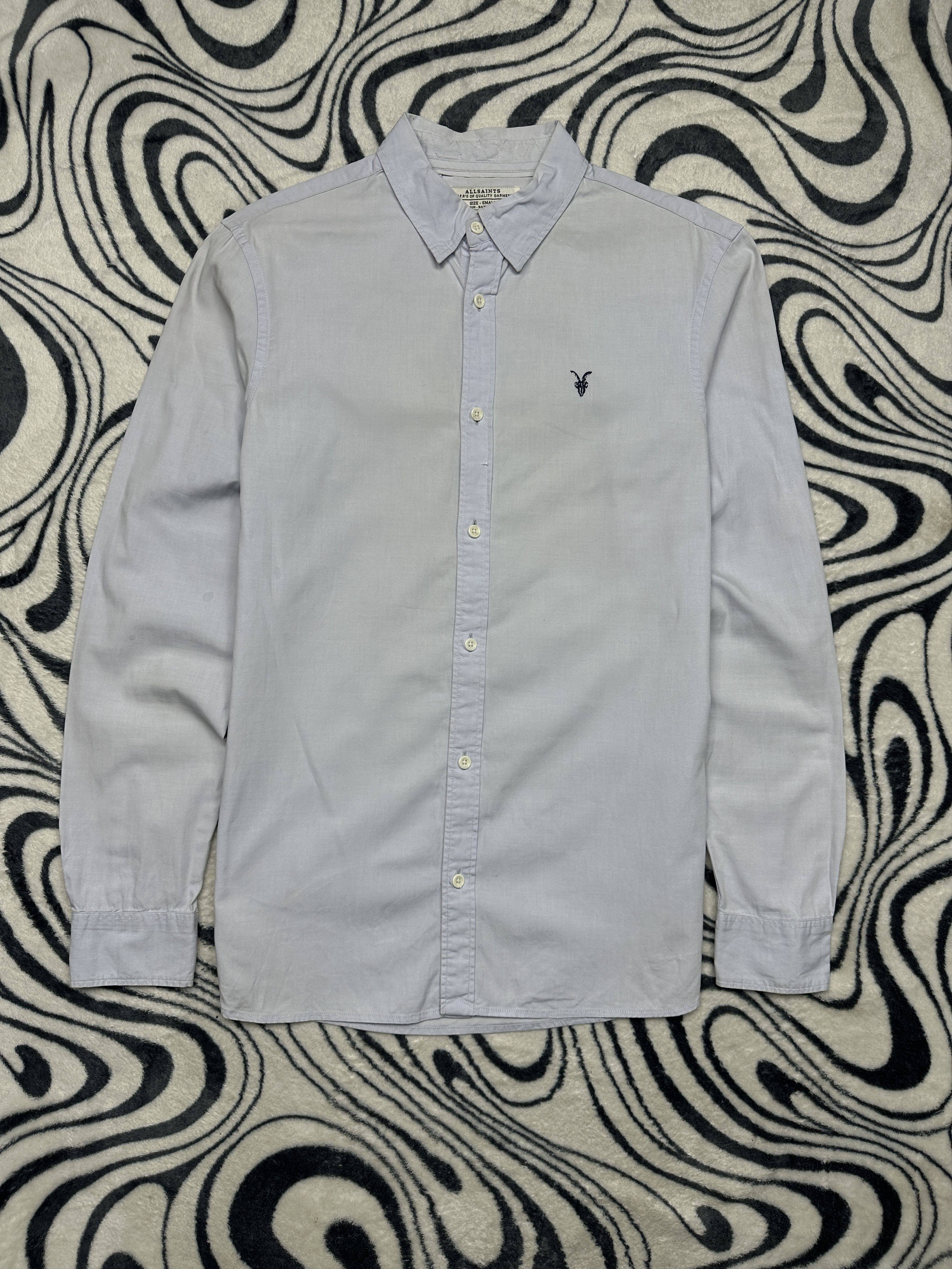 Allsaints Allsaints Mens Redondo Long Sleeve Shirt Size US S / EU 44-46 / 1 - 1 Thumbnail