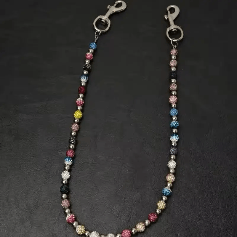 Jewelry Round Beads Multicolor Punk Pants Chain Size ONE SIZE - 1 Thumbnail