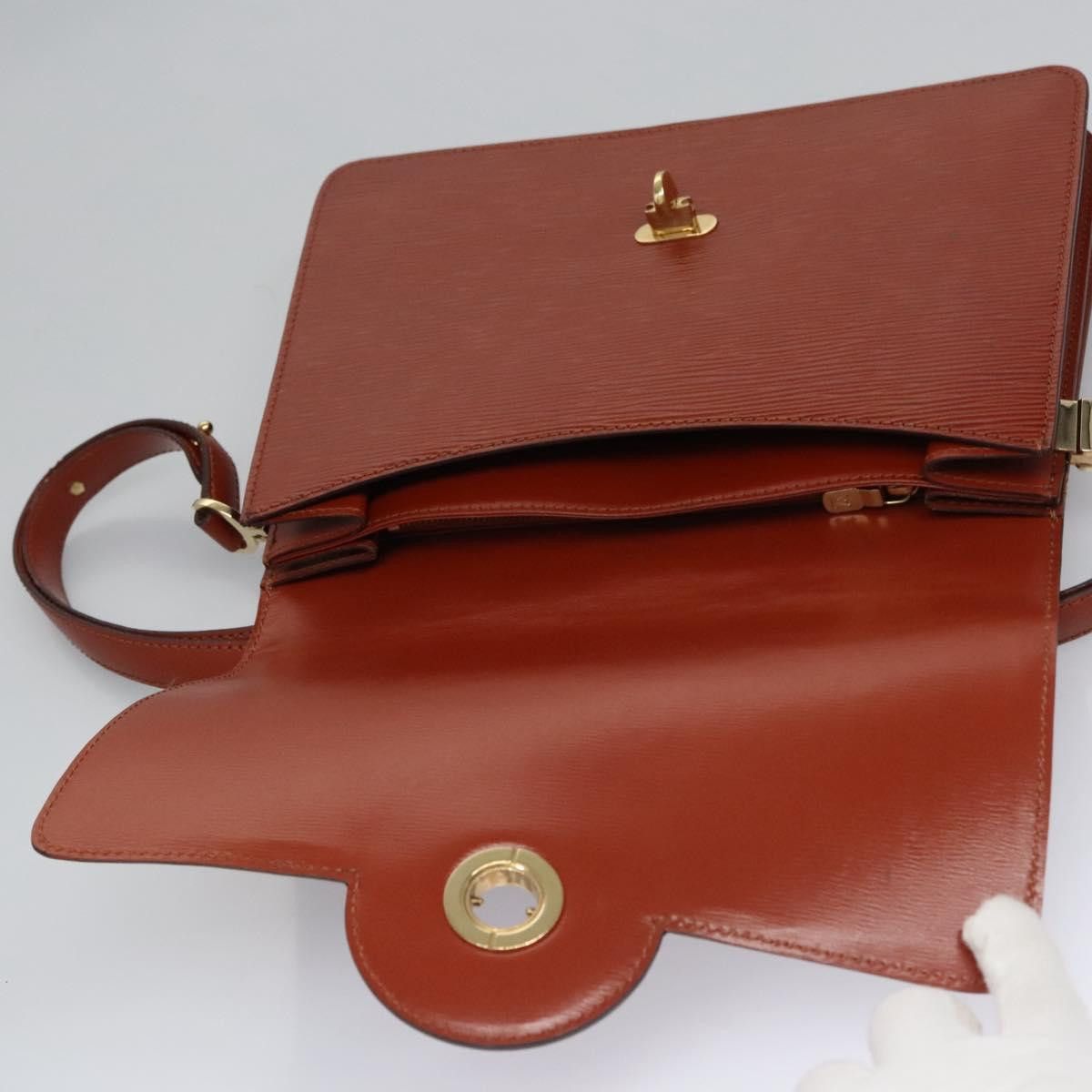 Louis Vuitton LOUIS VUITTON Epi Free Run Shoulder Bag Brown M52403 Size ONE SIZE - 9 Thumbnail
