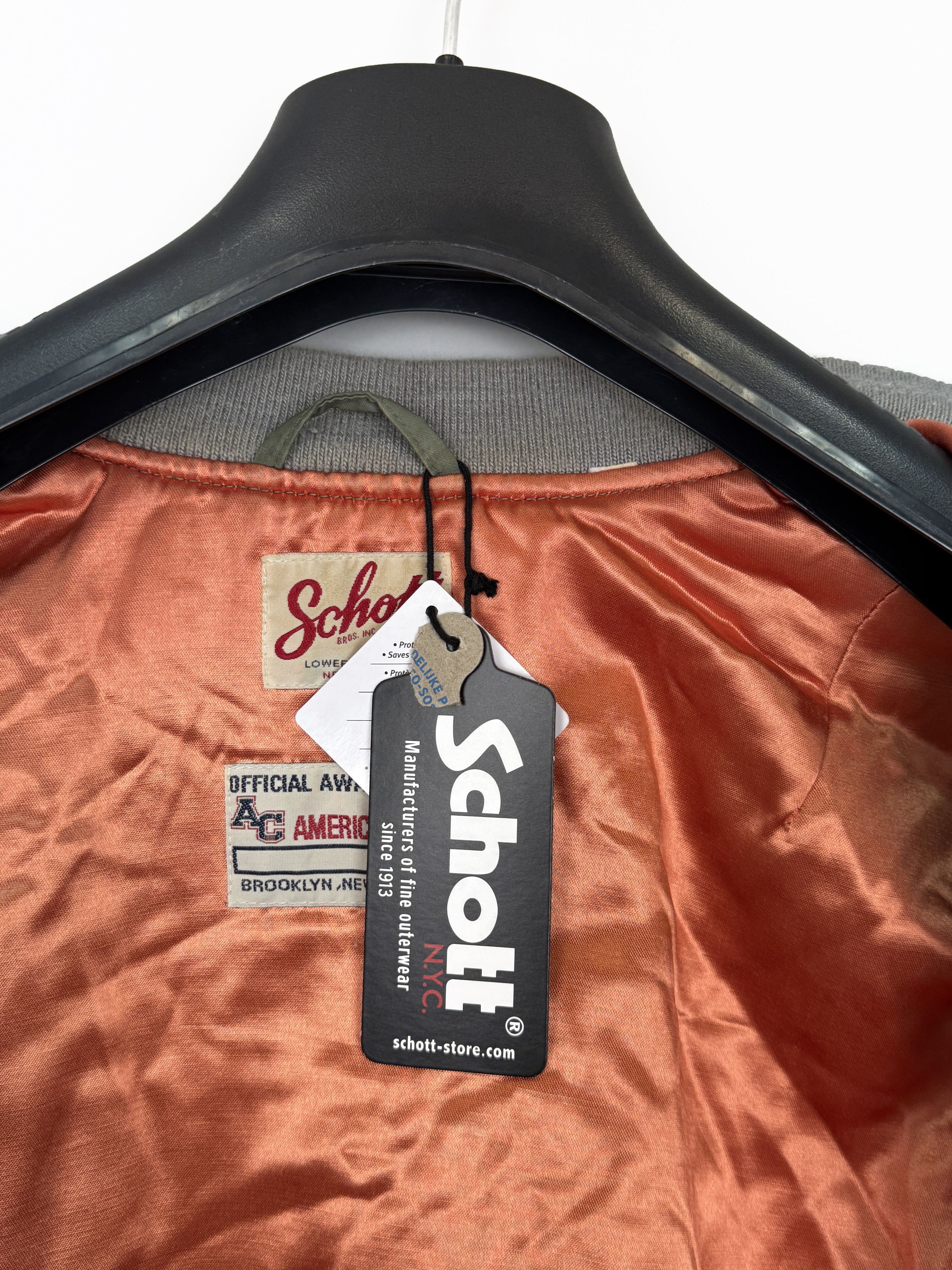 Schott NWT Schott by American College Bomber Jacket MA-1 Teflon Size S / US 4 / IT 40 - 8 Thumbnail