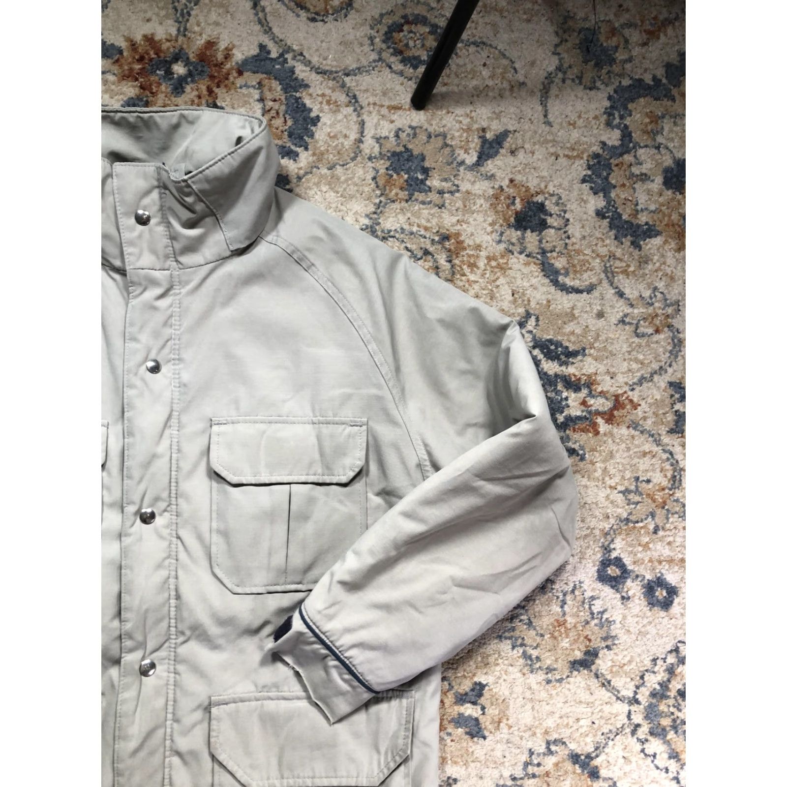 Vintage Woolrich Coat Mens Large Gray Parka Full Zip Insulated Pockets Woolrich 33504 Gray Parka Coat Mid-Length Winter Casual Travel Mens L Size US L / EU 52-54 / 3 - 4 Thumbnail