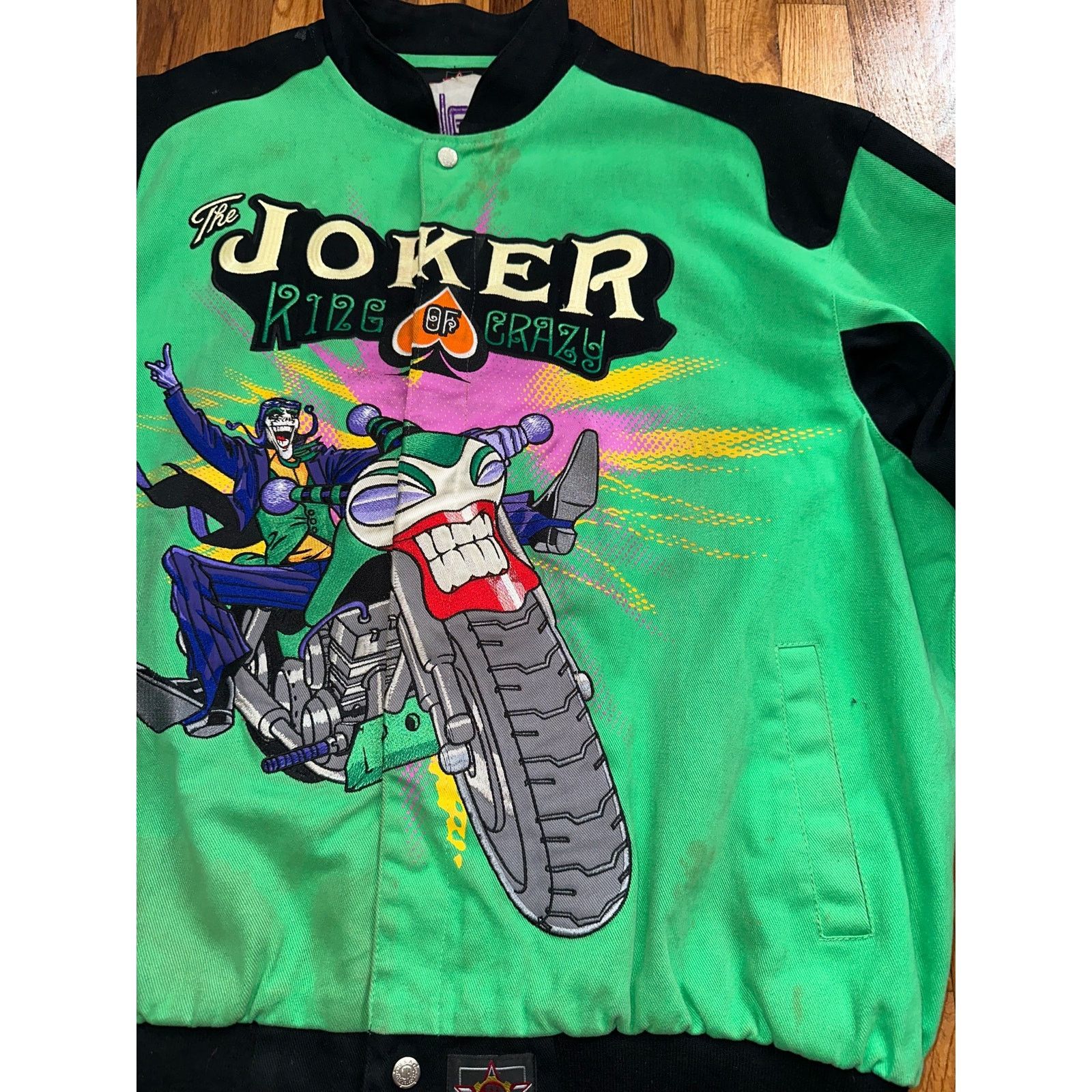 DC Comics × JH Design RARE Vintage JH Design The Joker Racing Jacket Batman XL Size US XL / EU 56 / 4 - 11 Thumbnail