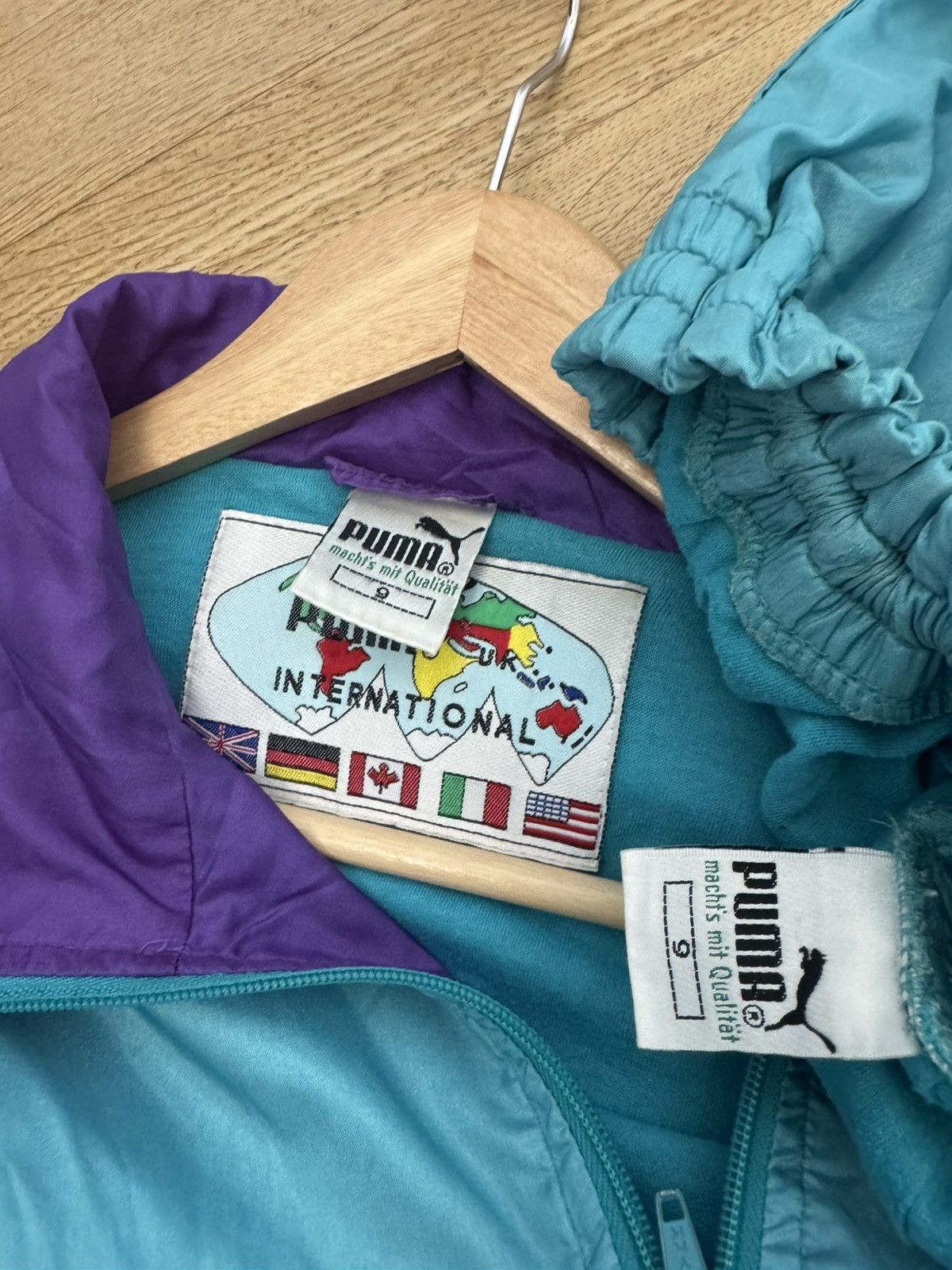 Puma Vintage 90s Puma Track Suit Full Set Windbreaker Streetwear Size US XL / EU 56 / 4 - 4 Thumbnail
