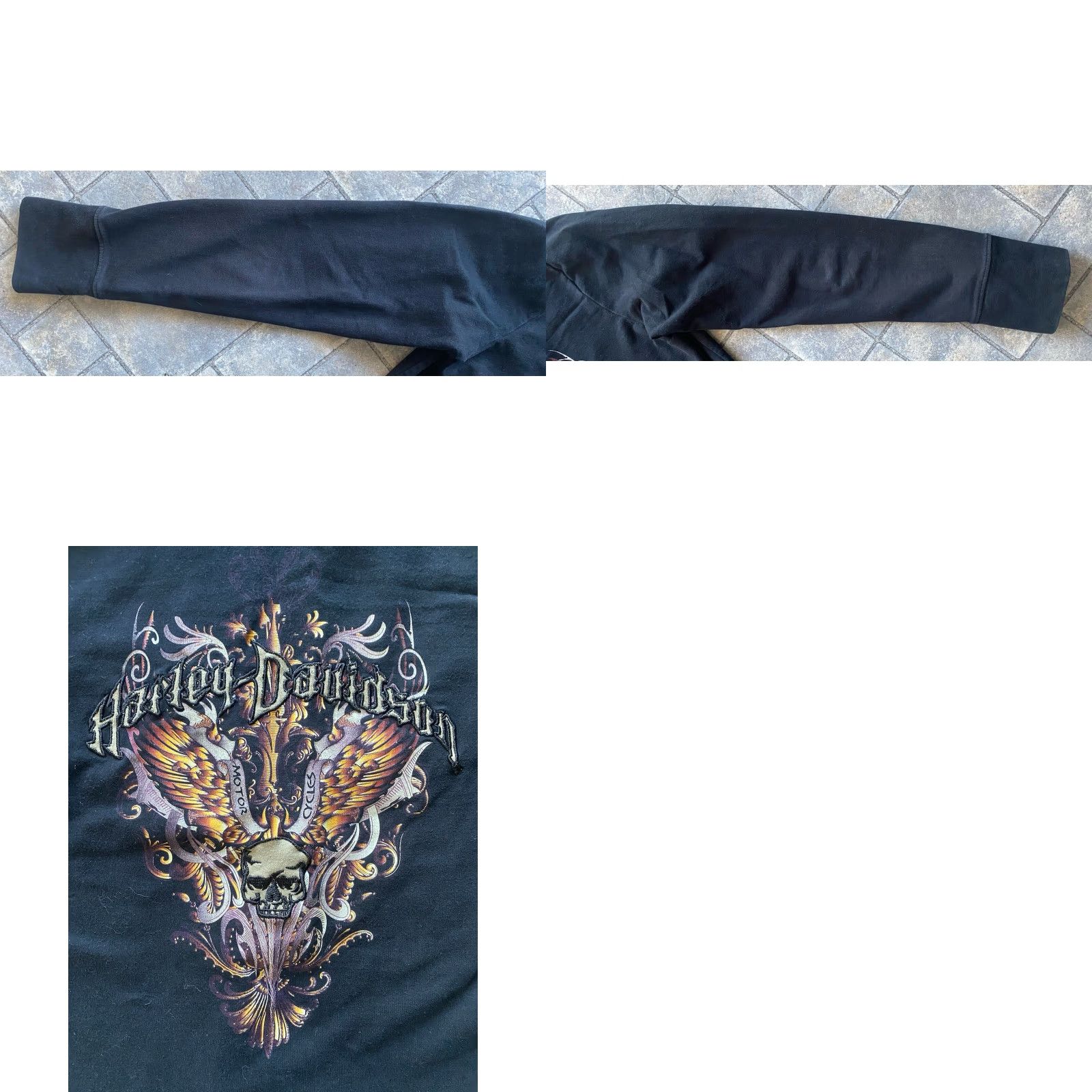 Harley Davidson Harley-Davidson Women’s Hoodie Sweatshirt M Black Skull Pullover Hoodie Sweatshirt Women’s M Black Skull Motorcycle Logo Biker Size M / US 6-8 / IT 42-44 - 10 Thumbnail