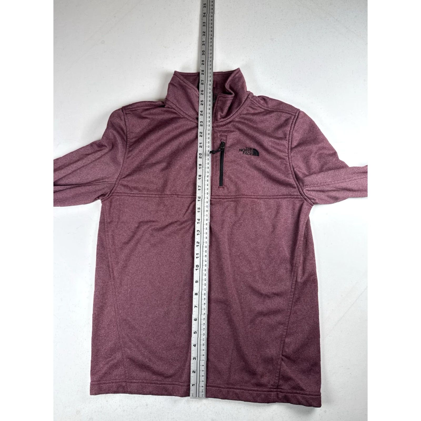 The North Face The North Face Men's Pullover Quarter-Zip Performance Fleece Burgundy Red 1/4 Zip Moisture Wicking Regular Size S Size US S / EU 44-46 / 1 - 4 Thumbnail