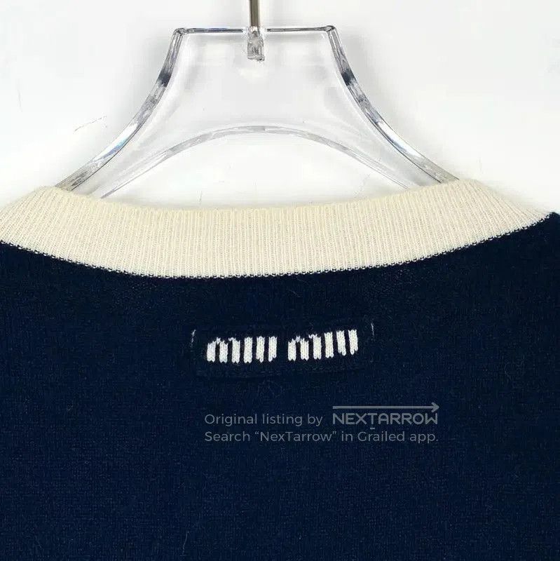 Miu Miu Miu Miu Blue Cashmere Women's Jacket . Size M / US 6-8 / IT 42-44 - 5 Thumbnail