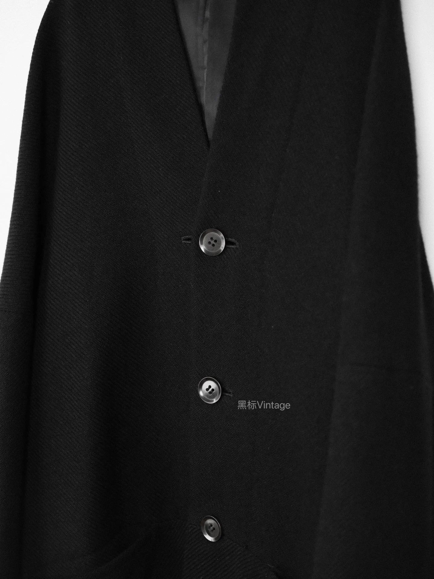 Yohji Yamamoto Yohji Noir 04AW Vintage Women's Collarless Oversized Coat Size L / US 10 / IT 46 - 6 Thumbnail