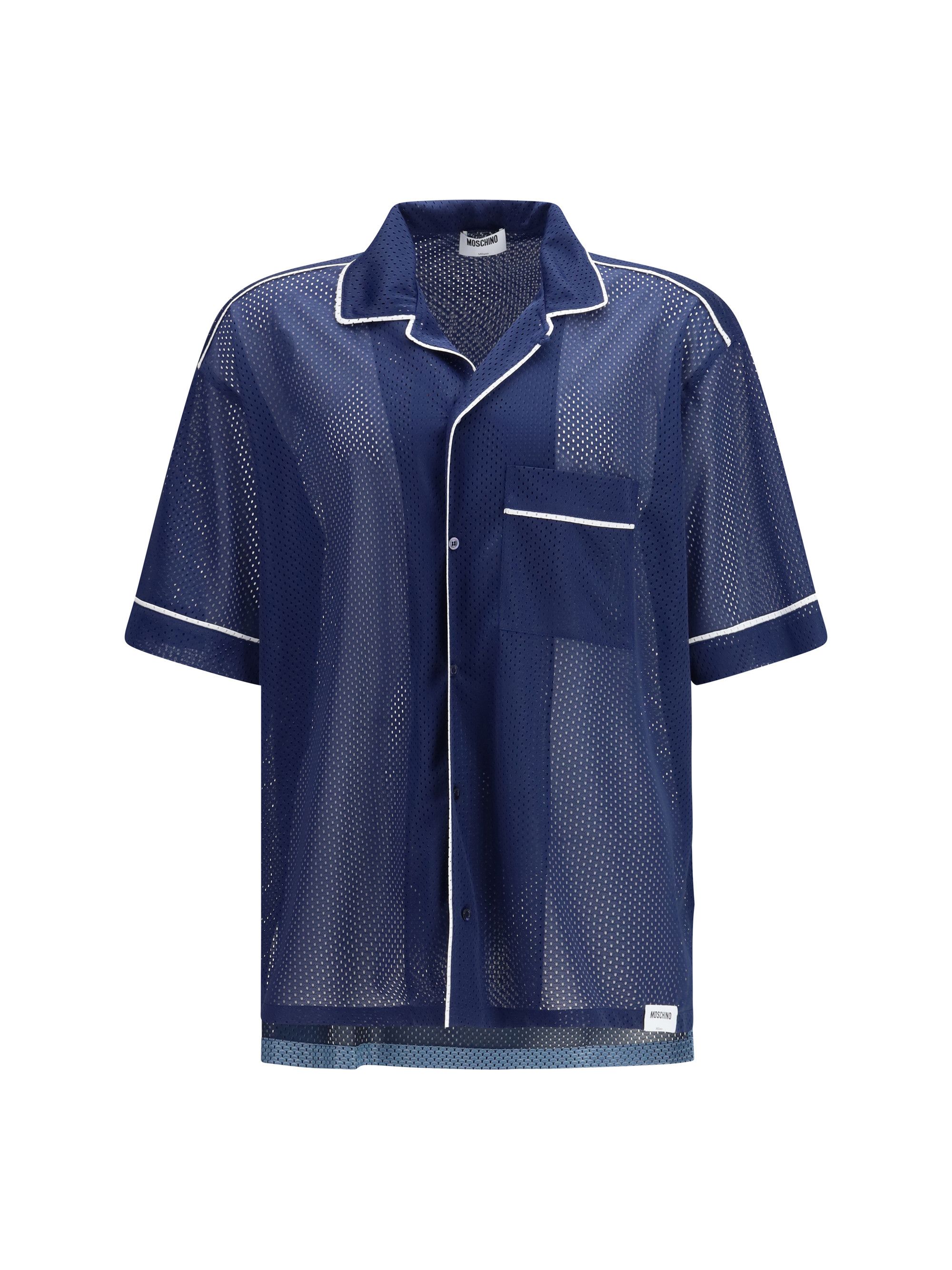 Moschino Technical mesh Shirt with reversed 22 print Size US M / EU 48-50 / 2 - 1 Thumbnail