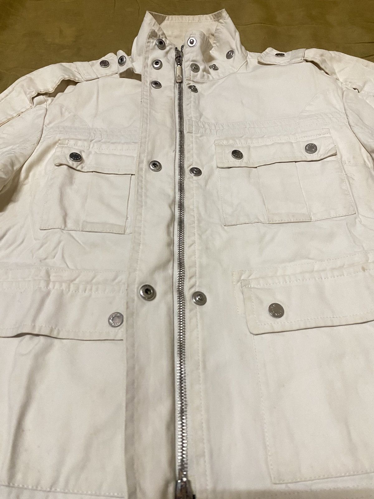 Moncler Moncler Multi Pocket Drawstring Denim Jacket Size US S / EU 44-46 / 1 - 5 Thumbnail