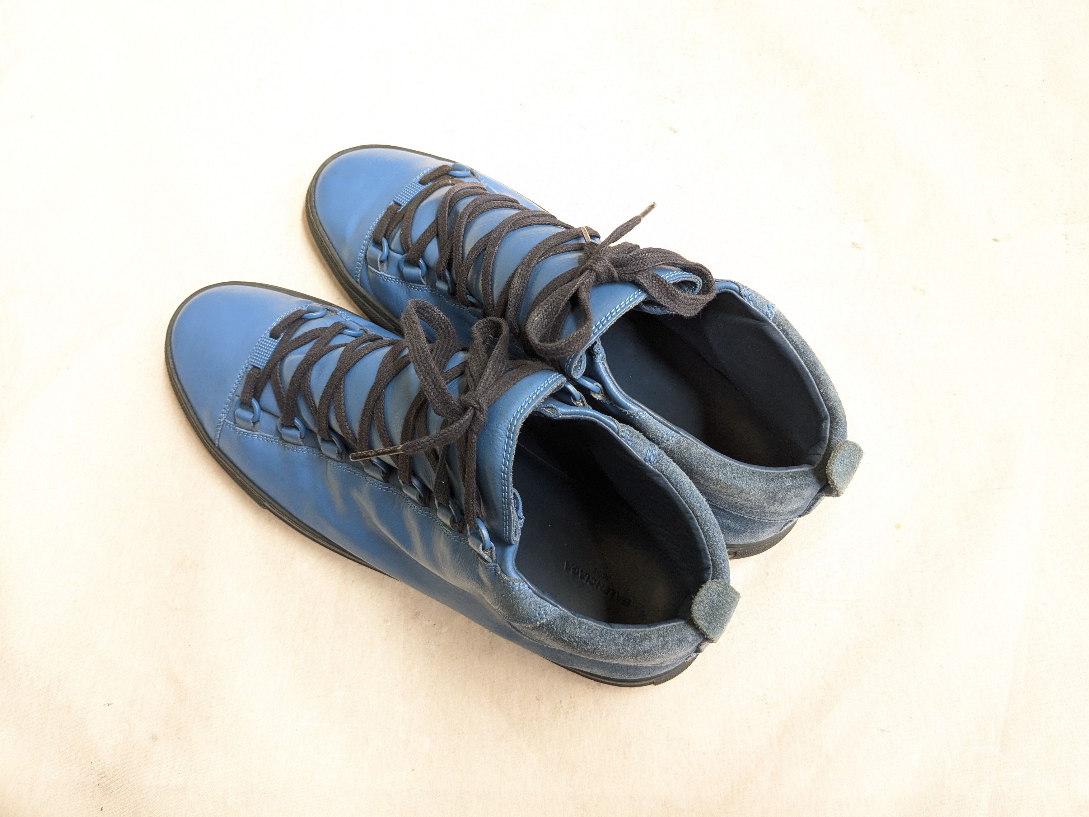 Balenciaga Balenciaga Arena Blue 13 High Tops Suede Size US 13 / EU 46 - 9 Thumbnail