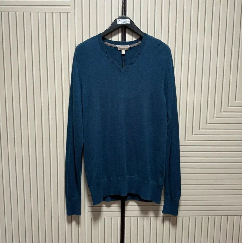 Burberry Burberry V-Neck Cashmere Blend Knit Sweater Size US XL / EU 56 / 4 - 1 Thumbnail