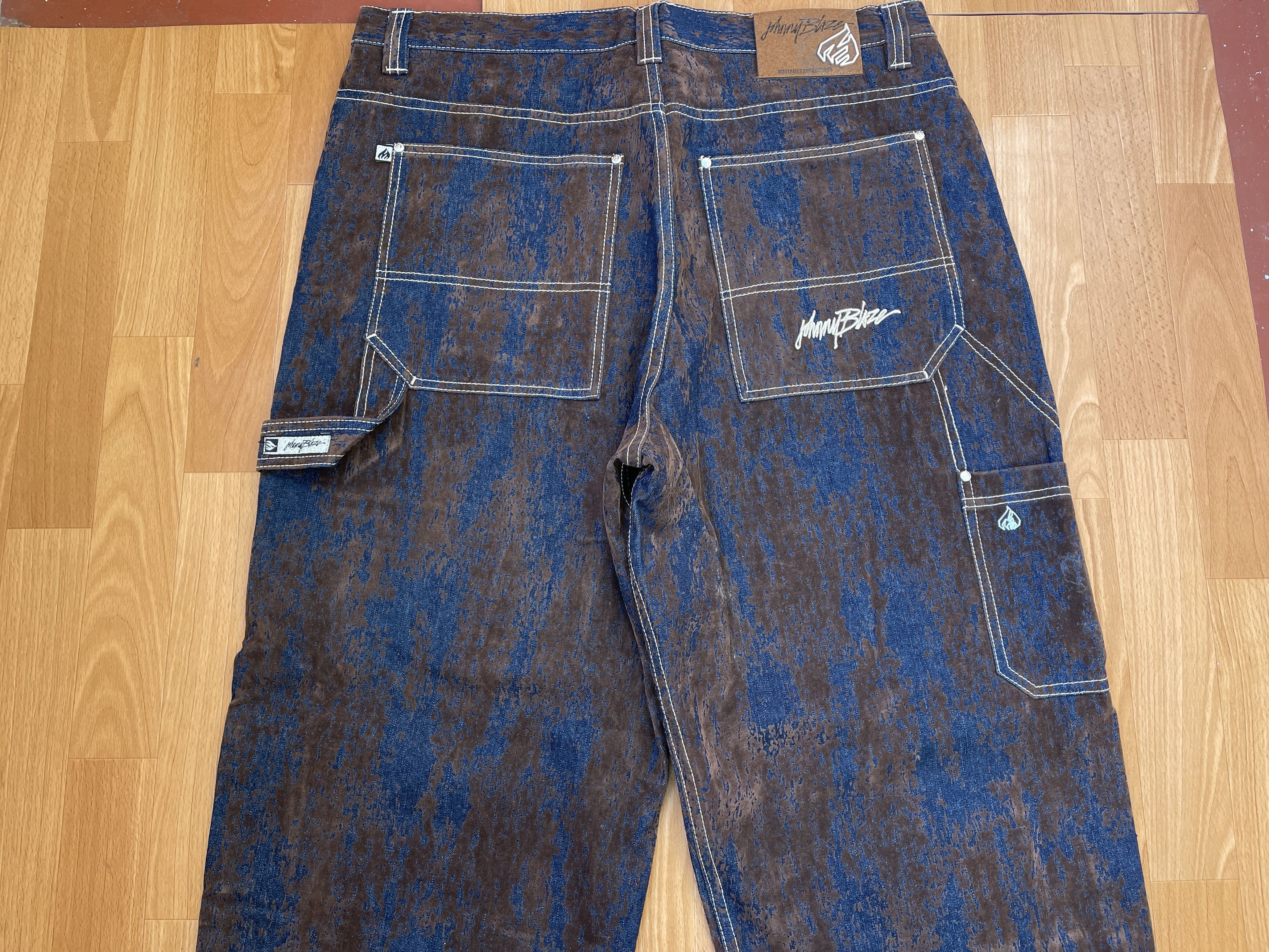 Wu-Tang Clan Johnny Blaze jeans, Wu Wear, vintage hip hop baggy, 90s 40 Size US 40 / EU 56 - 3 Thumbnail