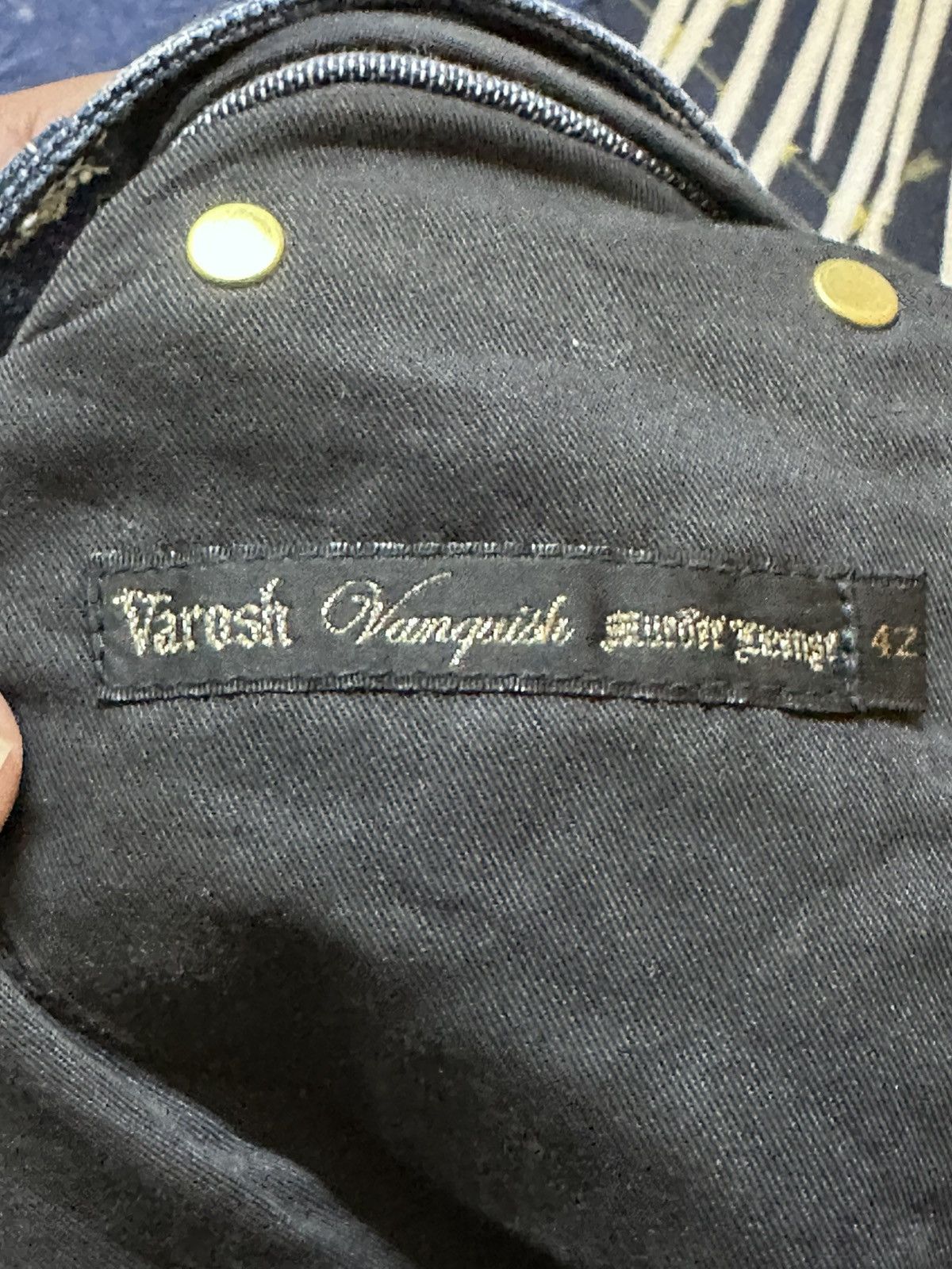 Vanquish Vintage Vanquish Flare Mudwash Studded Grunge Denim Size US 30 / EU 46 - 10 Thumbnail