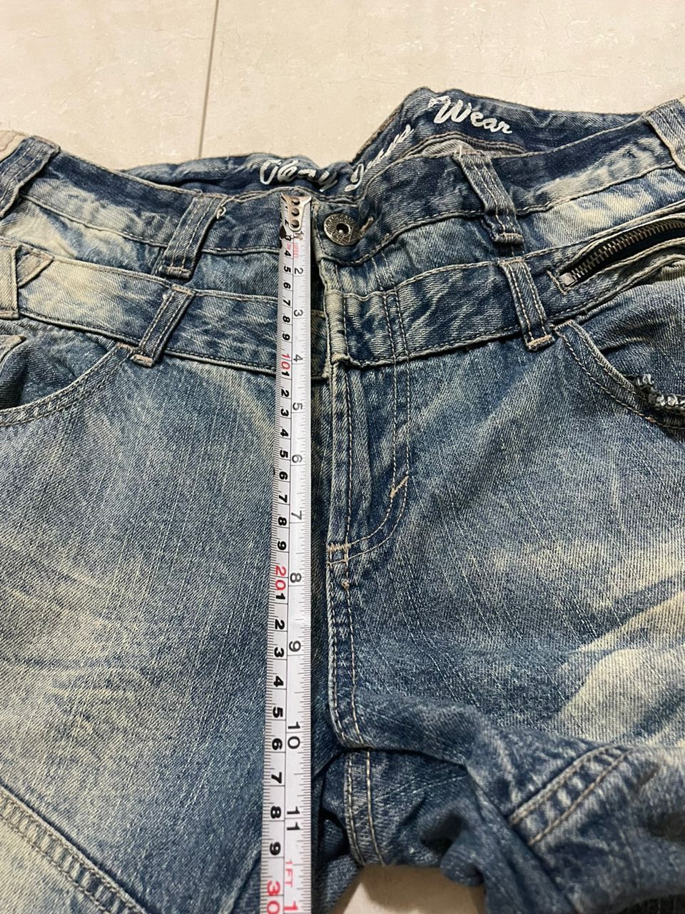Japanese Brand Okay jeans Wear flared double waist denim Size US 38 / EU 54 - 13 Thumbnail