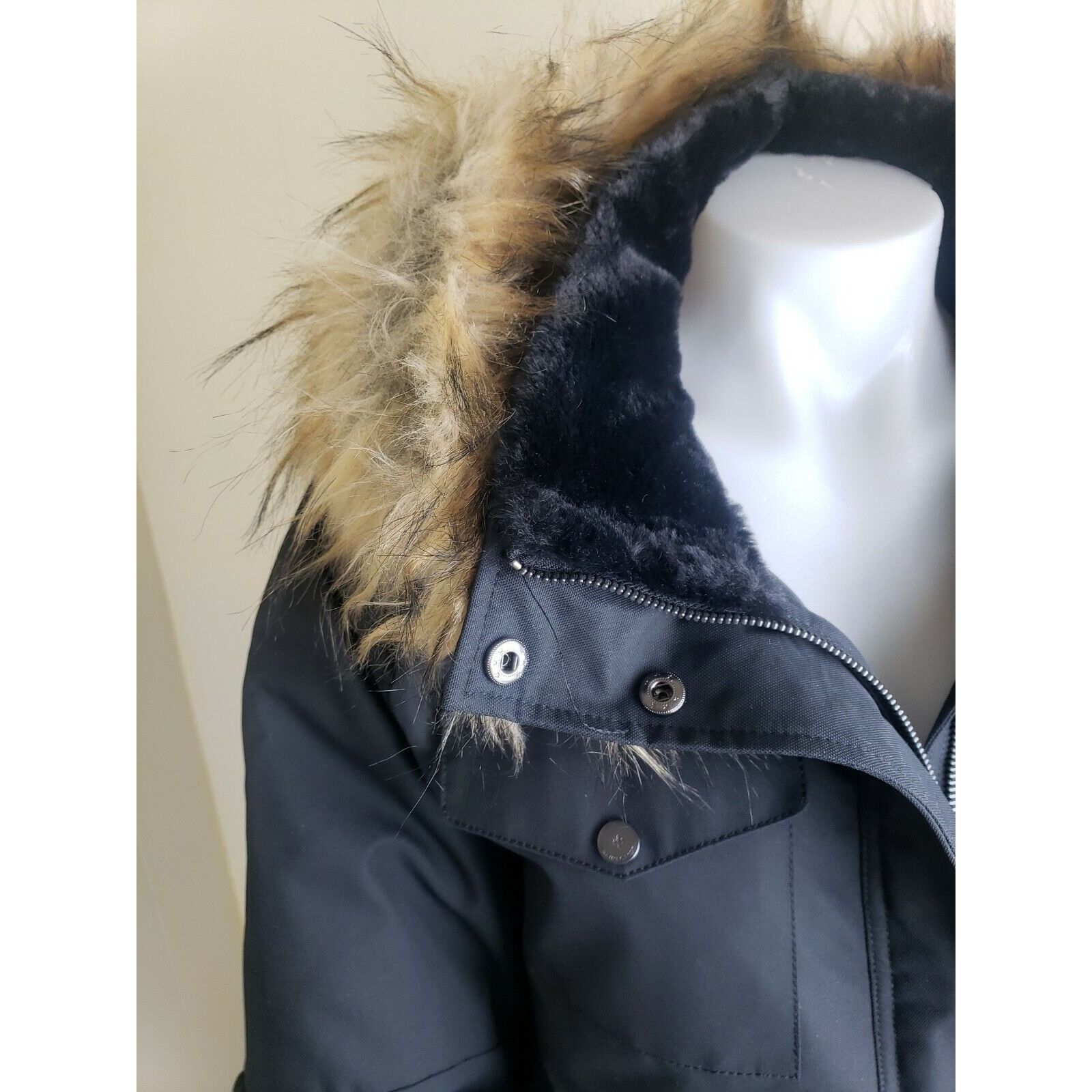 Rainforest Rainforest Eco Down Hooded Coat Womens Sz L Black Faux Fur T Size L / US 10 / IT 46 - 2 Thumbnail