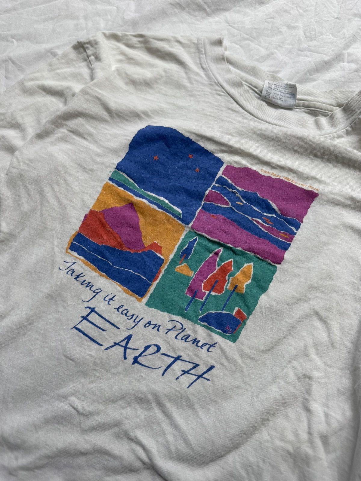 Eddie Bauer Vintage 80s Eddie Bauer Taking It Easy On Earth Longsleeve Size US L / EU 52-54 / 3 - 6 Thumbnail
