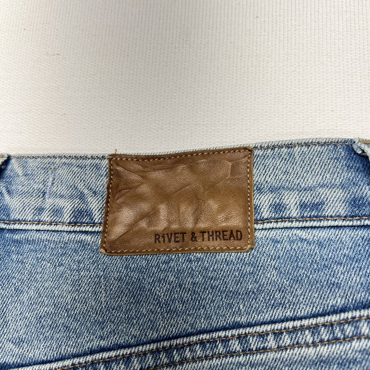 Madewell Rivet & Thread Jeans Blue Perfect Vintage Ryserson Denim Size 28" / US 6 / IT 42 - 12 Thumbnail