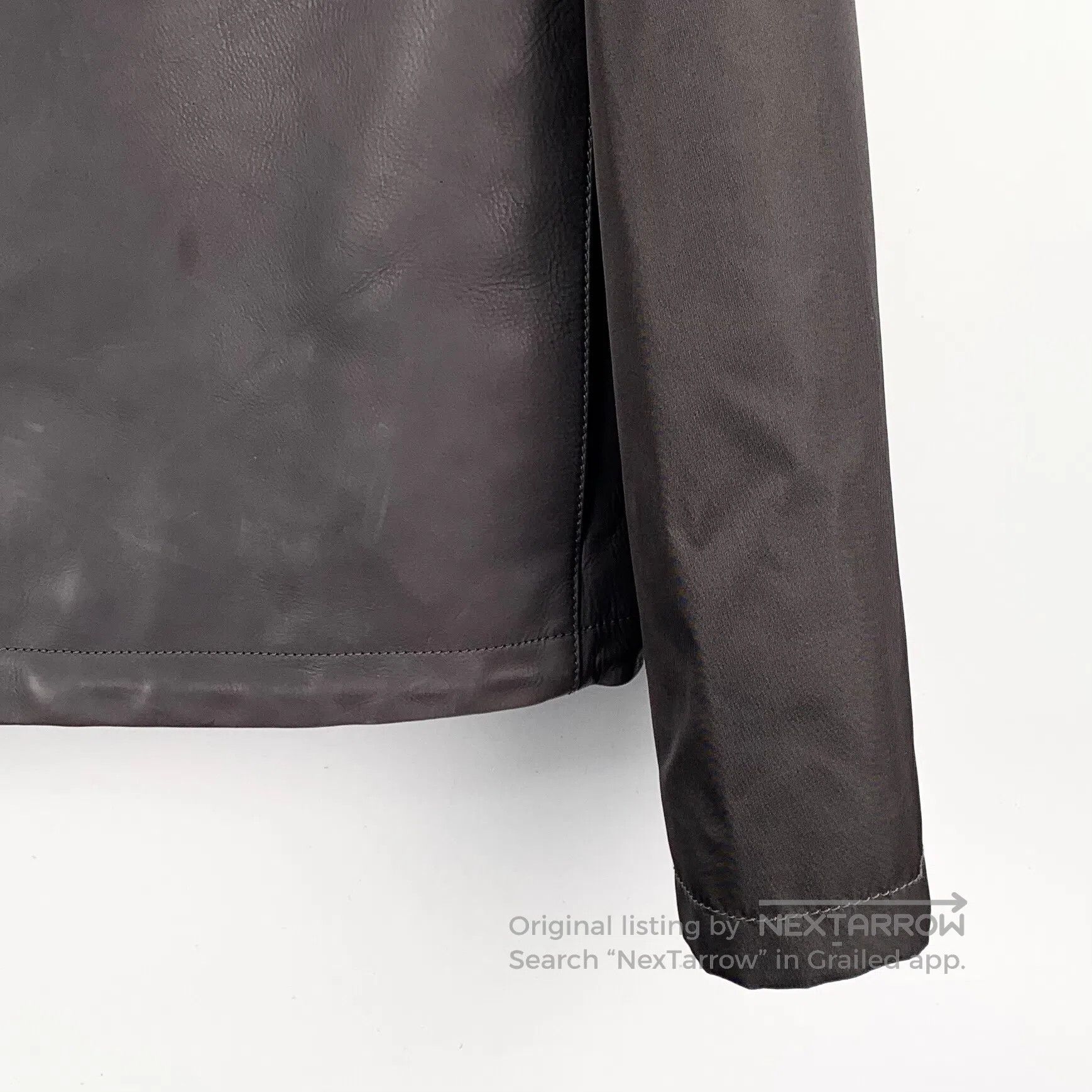 Louis Vuitton Louis Vuitton Grey letter embroidery leather collar zip lo Size US M / EU 48-50 / 2 - 4 Thumbnail