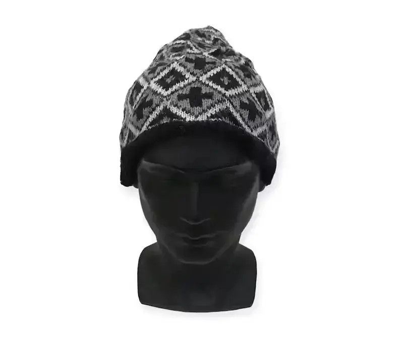 Japanese Brand Japanese Brand Overprint Beanie Hat Size ONE SIZE - 1 Thumbnail
