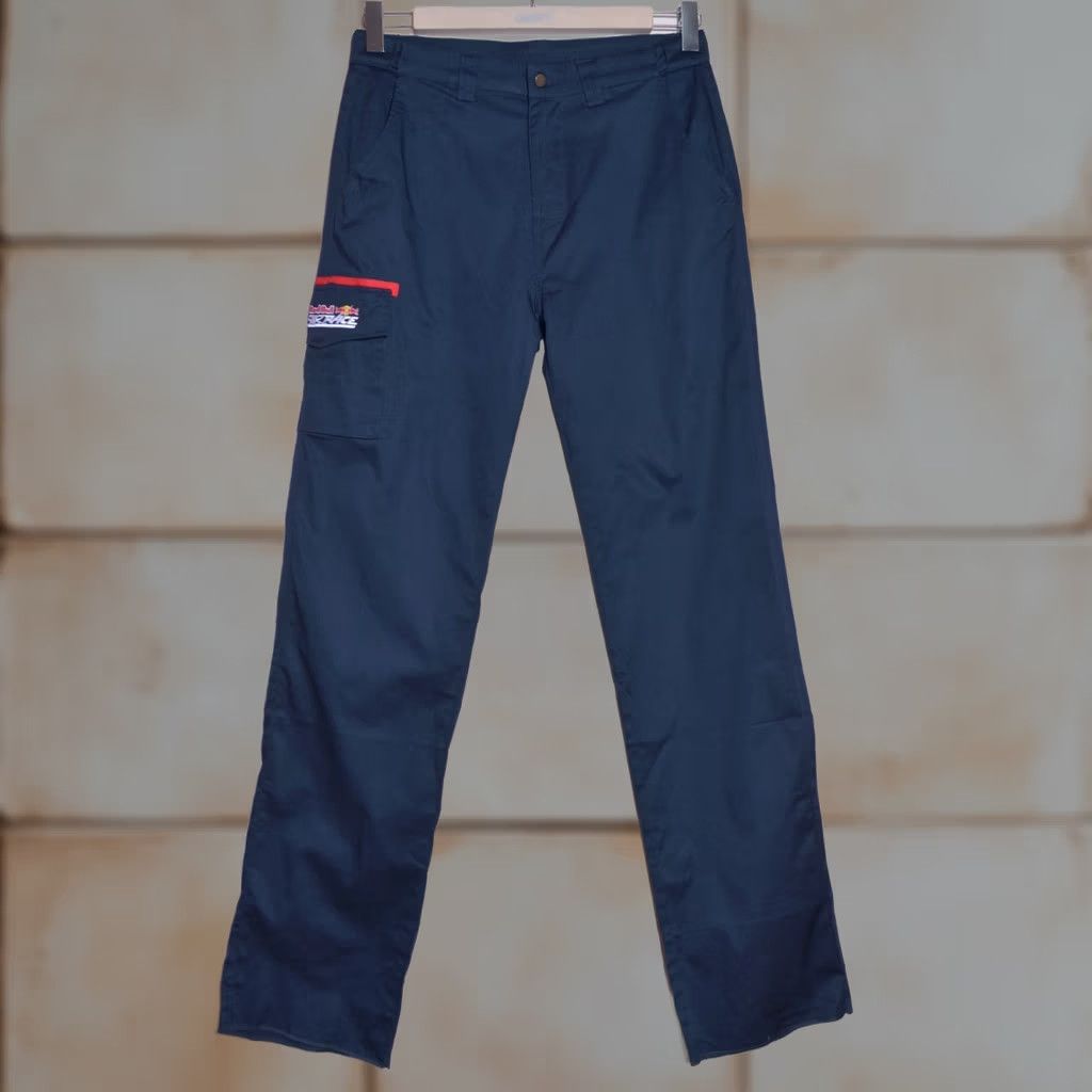 Vintage VINTAGE Red Bull Air Race Navy Blue Cargo Work Pants Embroidered Logo Utility Men’s L Size US 33 - 1 Thumbnail
