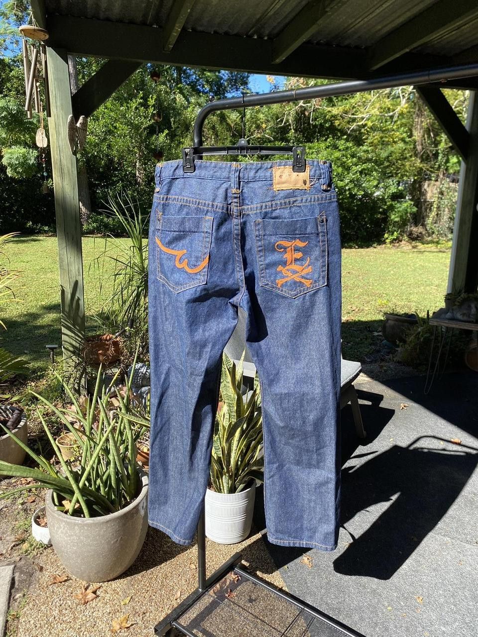 Ecko Unltd. Vintage 2000s Indigo Wash Ecko Embroidered Denim Size 38x36 Size US 38 / EU 54 - 3 Thumbnail