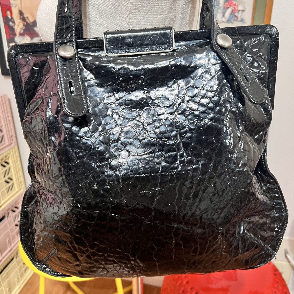 Marni Marni Croc Embossed Leather Bag Size ONE SIZE - 2 Thumbnail
