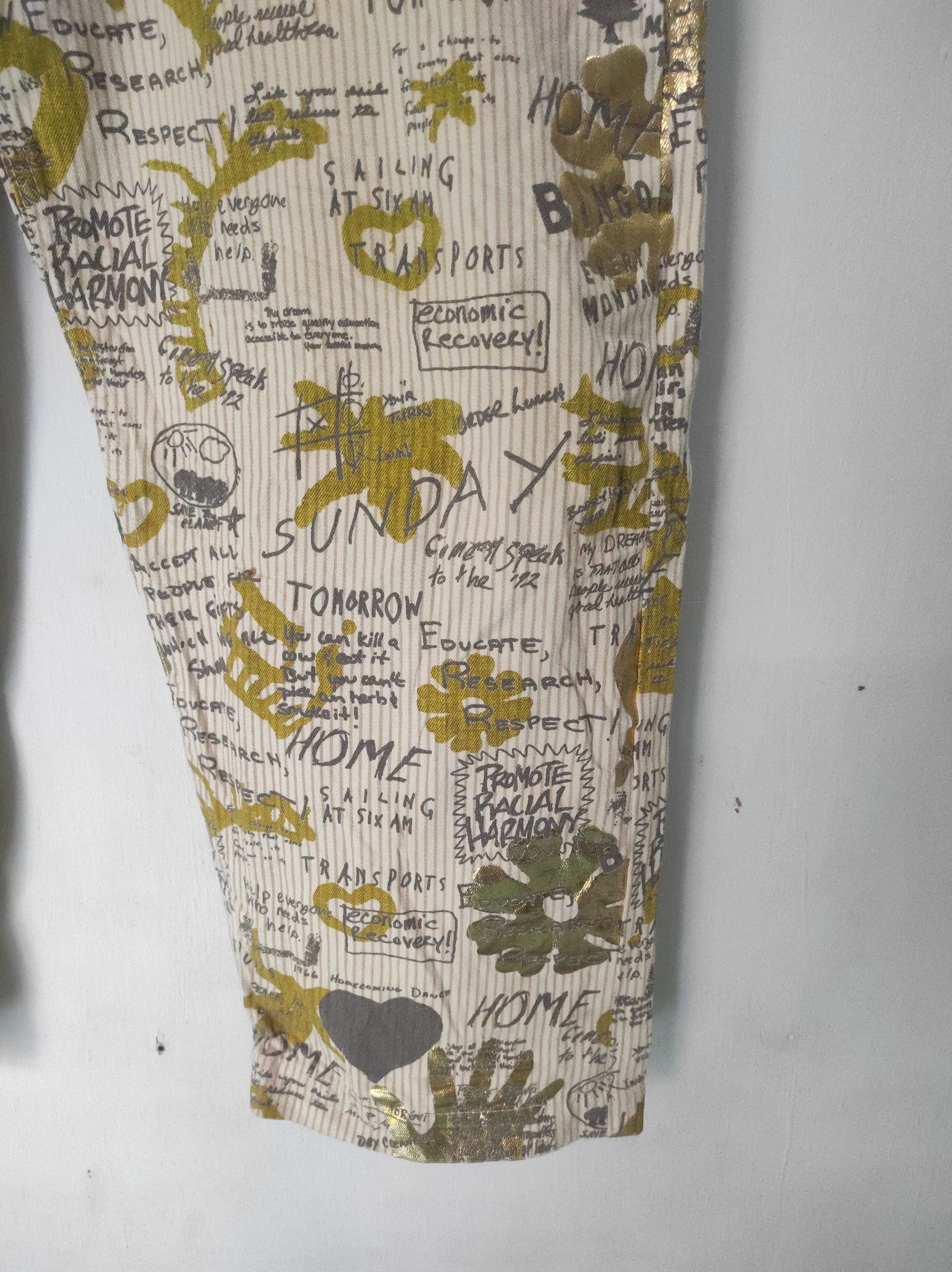 Comme des Garcons Comme Des Garcons Homme Plus AD2006 Printed Pant Size US 32 / EU 48 - 6 Thumbnail