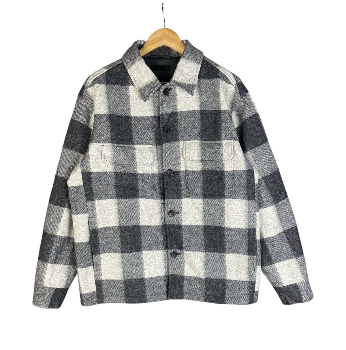 Flannel × Japanese Brand × Uniqlo Uniqlo Flannel Heavy Plaid Shirt Button Up Size US L / EU 52-54 / 3 - 1 Thumbnail