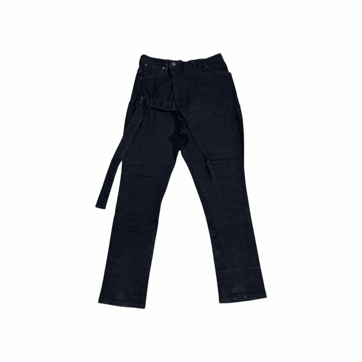 Japanese Brand × Lad Musician 🔥Y2K Archived Lad Musician Wrap Bondage Denim Black Size US 28 / EU 44 - 1 Thumbnail