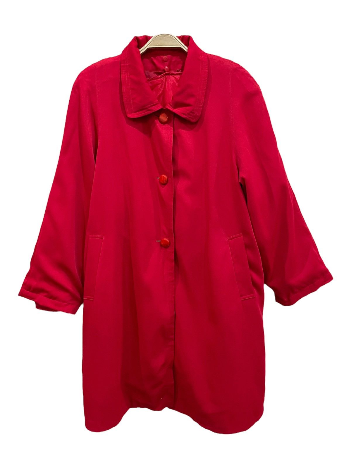 Beauty Beast × Japanese Brand La Valliere Red Fur Collar Button Coat Jacket Size M / US 6-8 / IT 42-44 - 3 Thumbnail