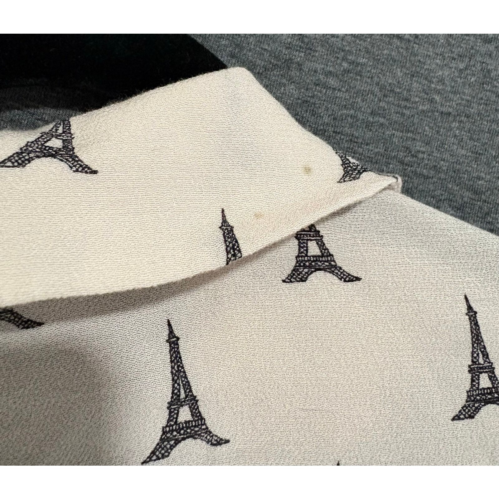 Forever 21 Forever 21 | Eiffel Tower Graphic Long Sleeve Blouse | Large Size L / US 10 / IT 46 - 4 Thumbnail