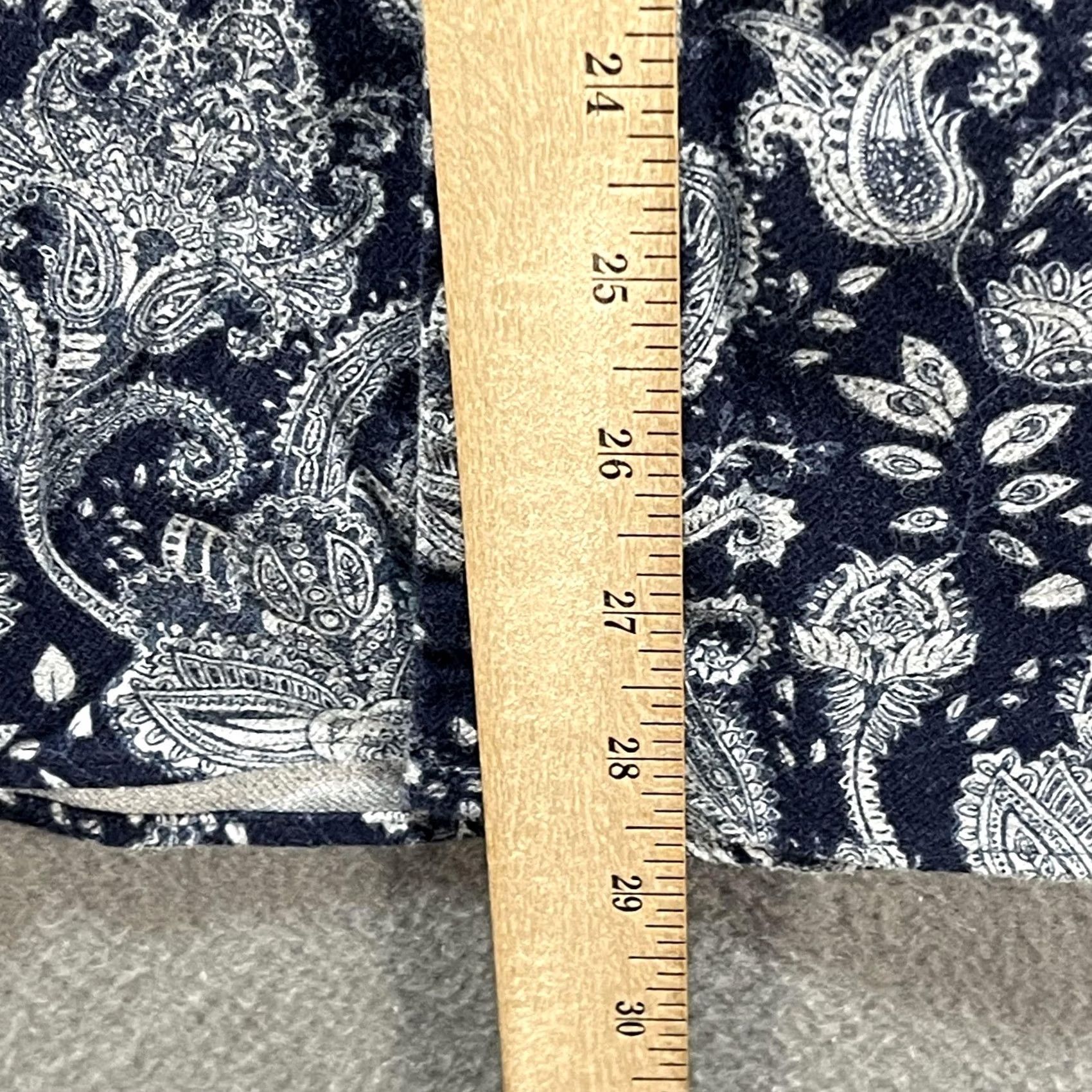 Brooks Brothers Brooks Brothers Shirt Mens Large Blue White Paisley Milano Button Down Long Sleeve Dress Size 42R - 7 Thumbnail
