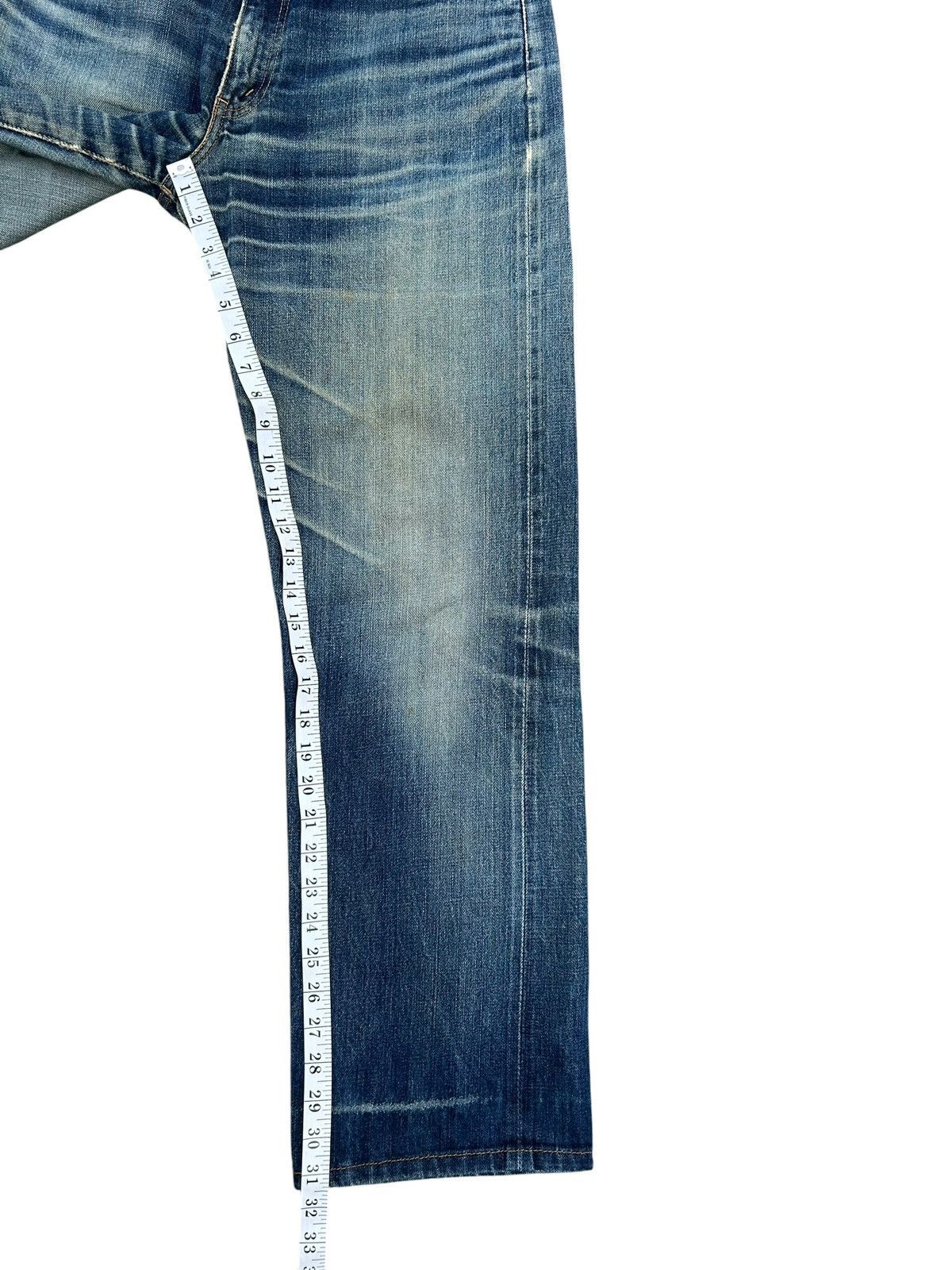 Kapital Thrashed Vintage Levis Big E Selvedge Denim Jeans Size US 32 / EU 48 - 24 Thumbnail