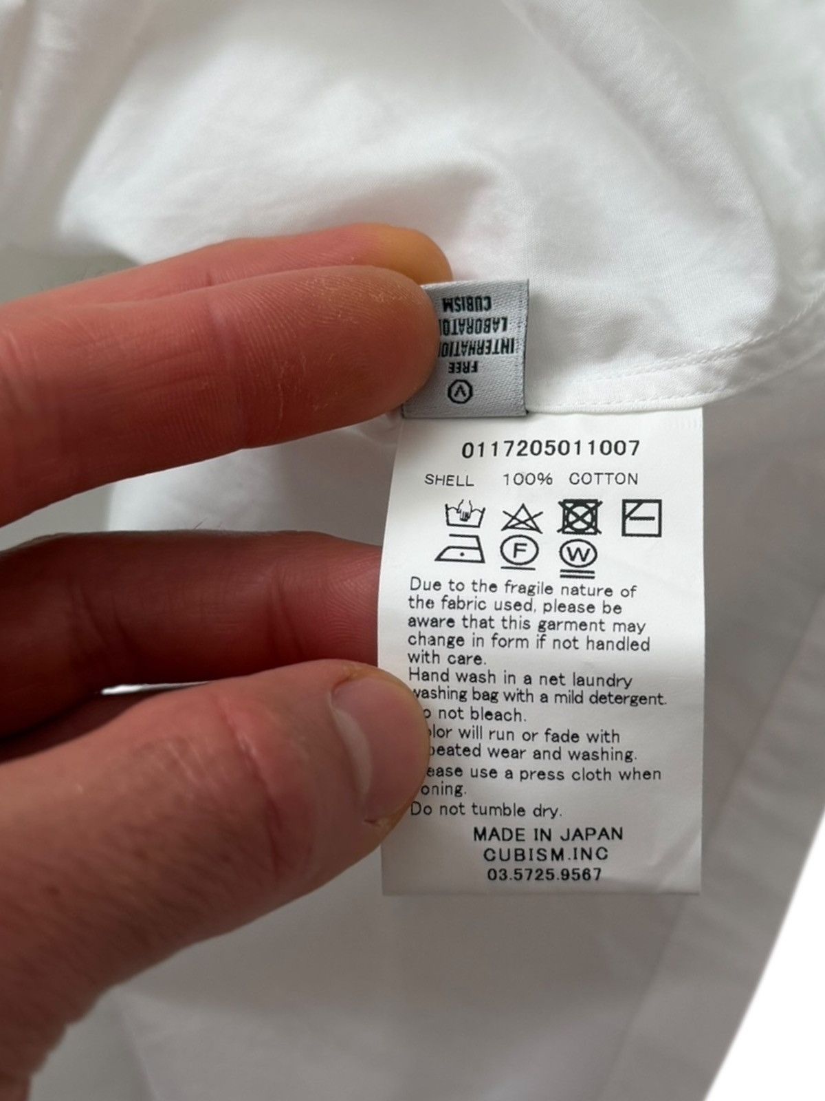 Visvim Free Edge Cotton White L/S Shirt Size US M / EU 48-50 / 2 - 7 Thumbnail