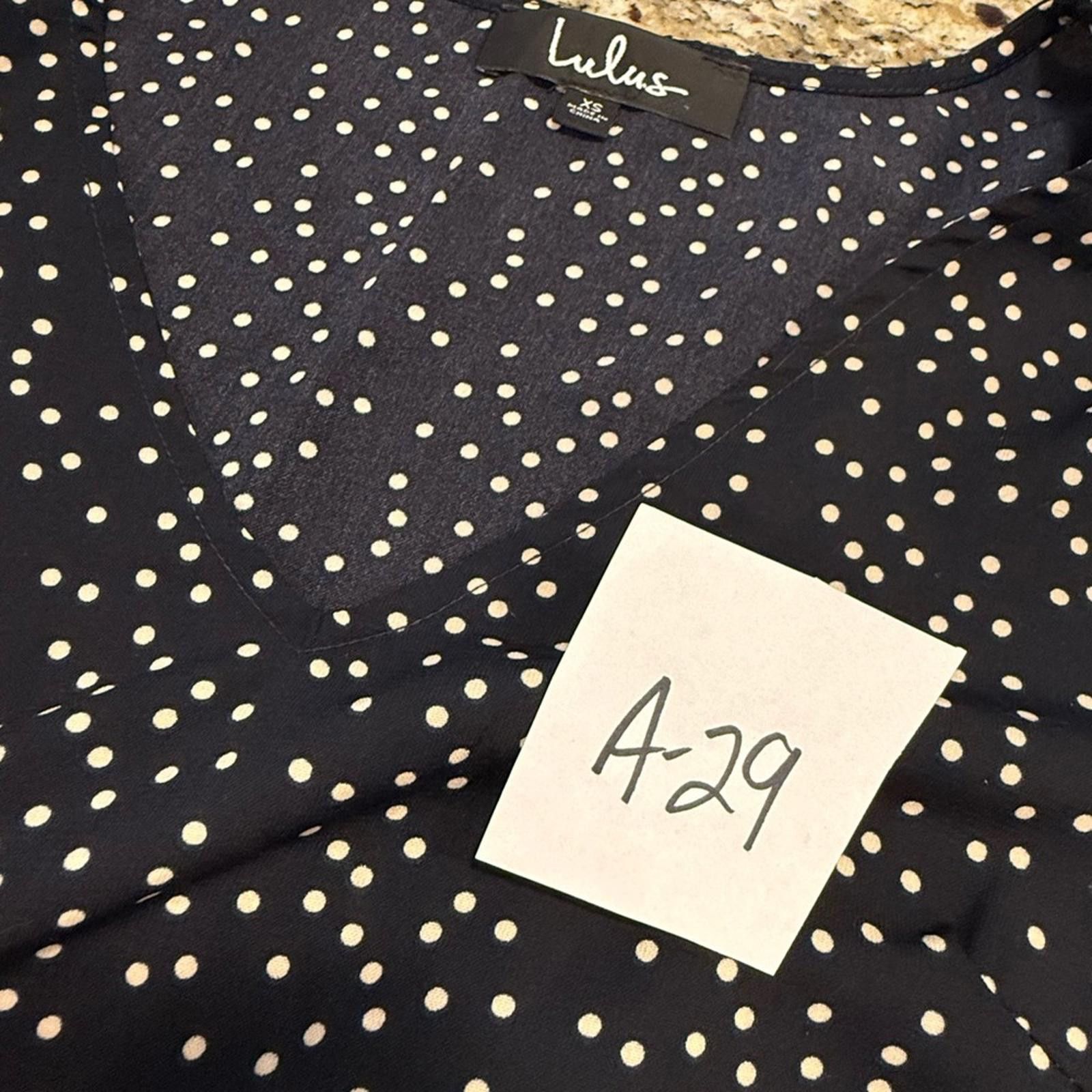 Lulus Lulus black white polka dot ruffle bell sleeve dress SZ XS Size XS / US 0-2 / IT 36-38 - 10 Thumbnail