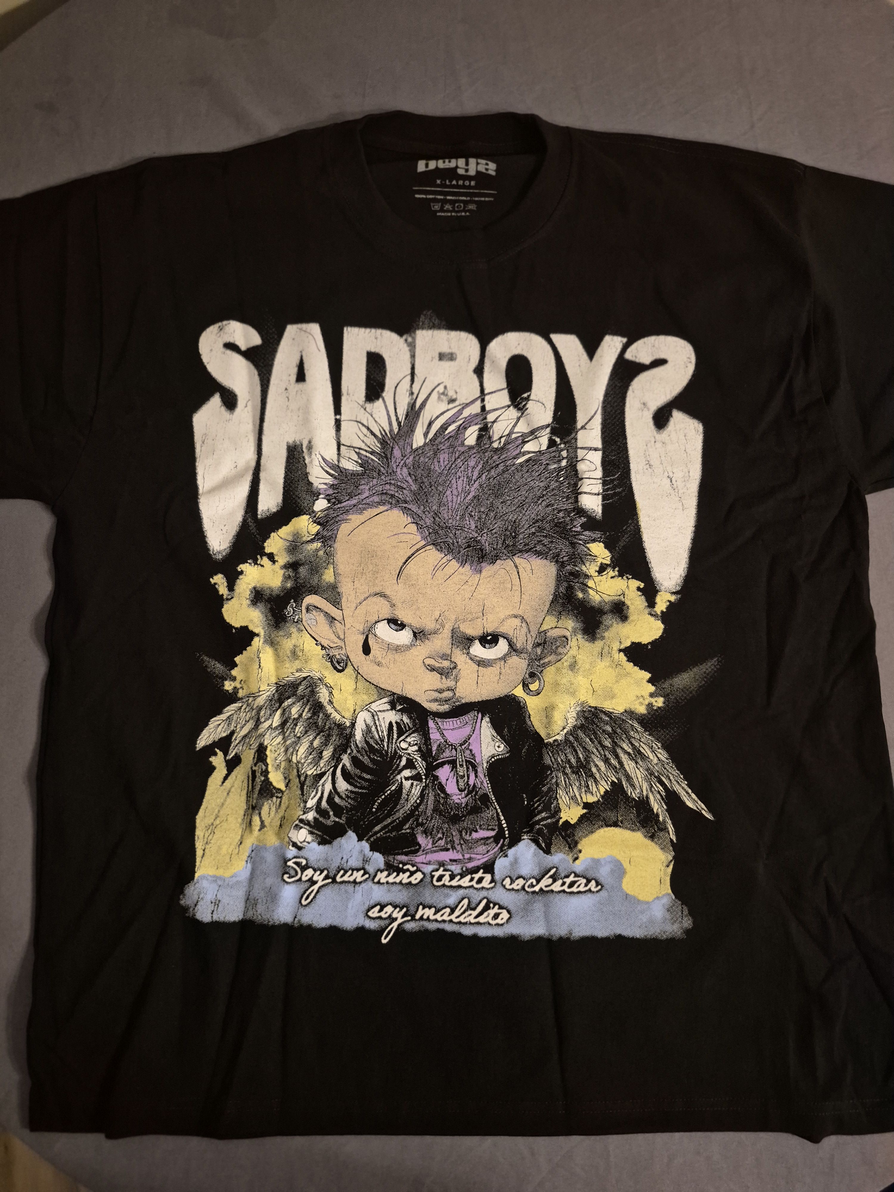 Sad Boys Sad Boys Black Tee Shirt Size XL Size US XL / EU 56 / 4 - 1 Thumbnail
